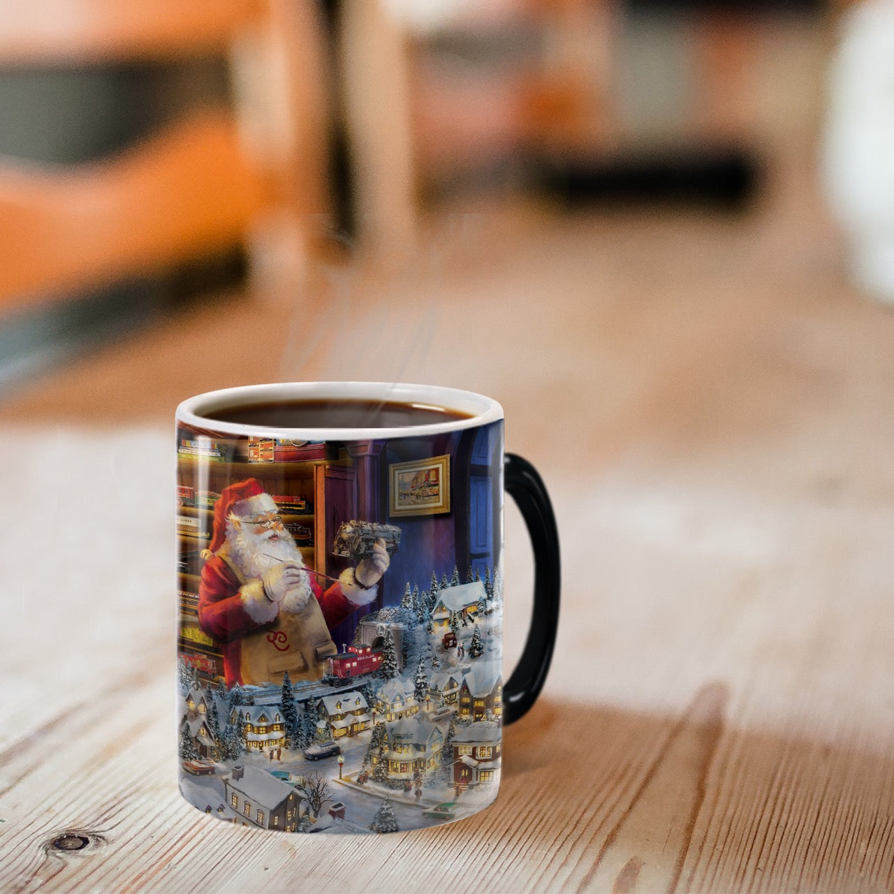 Thomas Kinkade (Lionel - Santa's Final Touch, A Lionel Legacy) Morphing Mugs®  Heat-Sensitive Mug MMUG1686