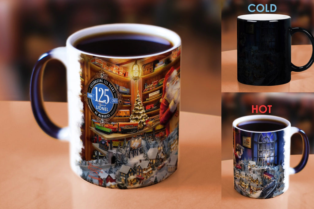 Thomas Kinkade (Lionel - Santa's Final Touch, A Lionel Legacy) Morphing Mugs®  Heat-Sensitive Mug MMUG1686