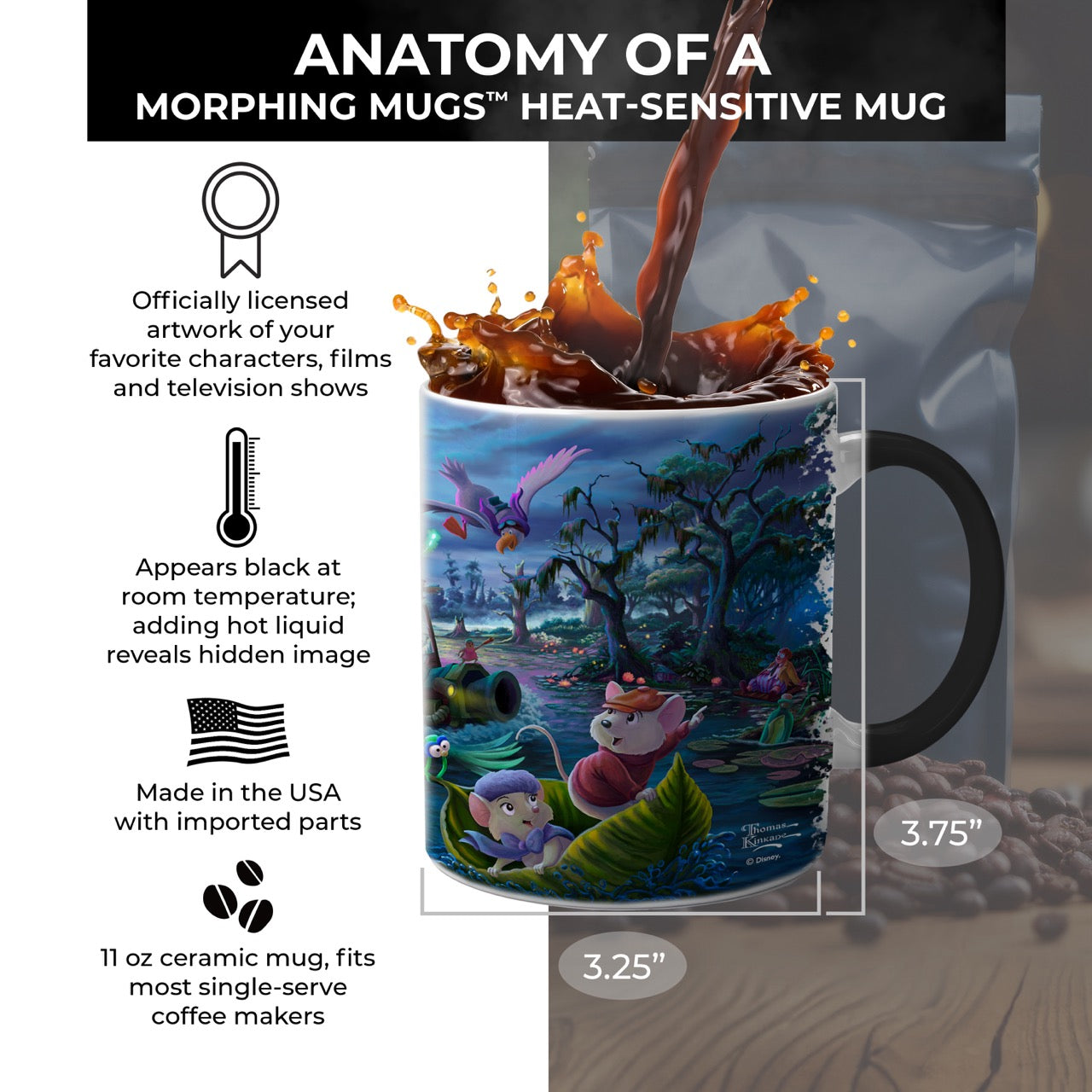 Disney (The Rescuers) Morphing Mugs®  Heat-Sensitive Mug MMUG1688