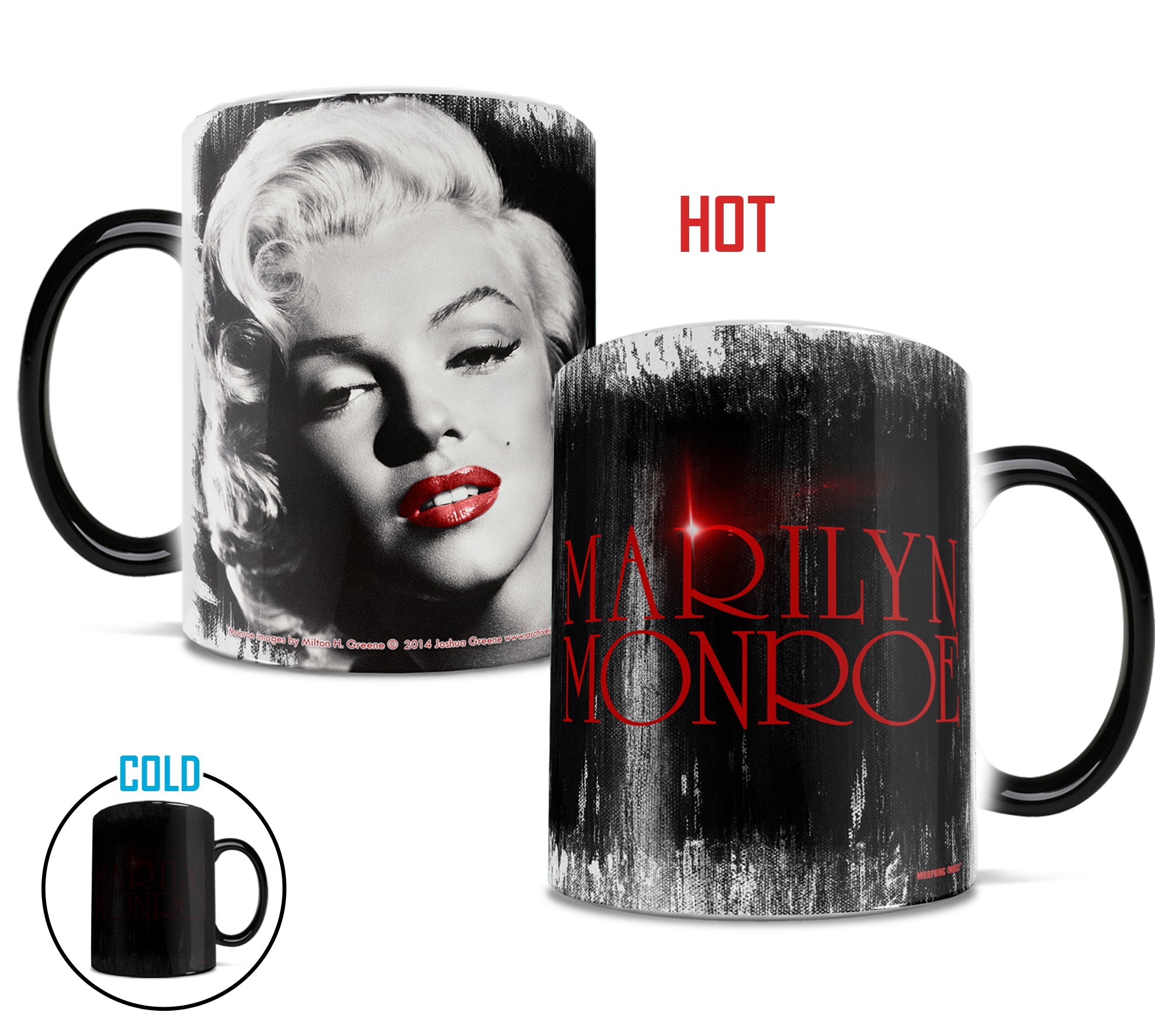 Marilyn Monroe (Red) Morphing Mugs® Heat-Sensitive Mug MMUG158