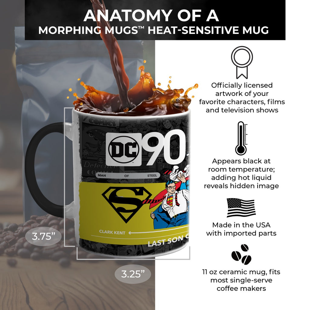 Justice League (DC 90th - Superman) Morphing Mugs®  Heat-Sensitive Mug MMUG1704