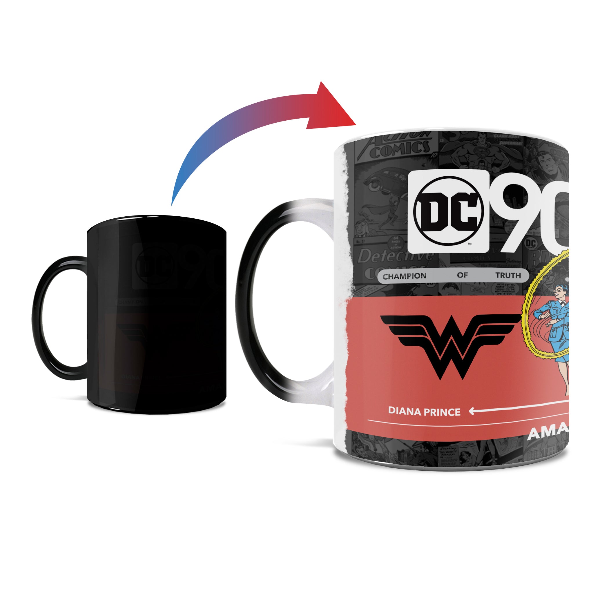 Justice League (DC 90th - Wonder Woman) Morphing Mugs®  Heat-Sensitive Mug MMUG1705