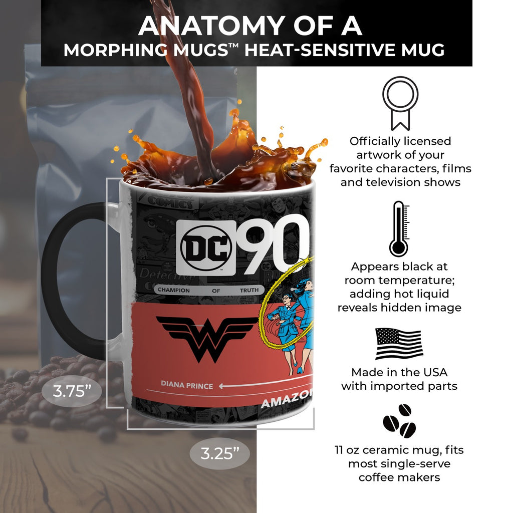 Justice League (DC 90th - Wonder Woman) Morphing Mugs®  Heat-Sensitive Mug MMUG1705