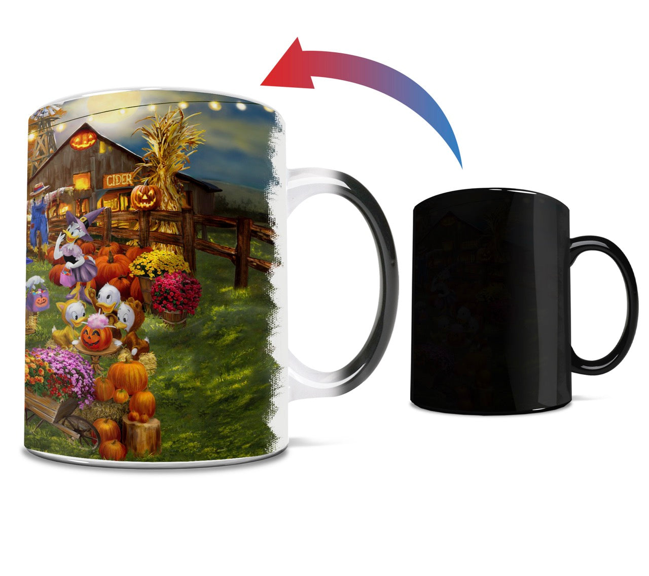 Disney (Mickey and Minnie Pumpkin Festival) Morphing Mugs®  Heat-Sensitive Mug MMUG1709