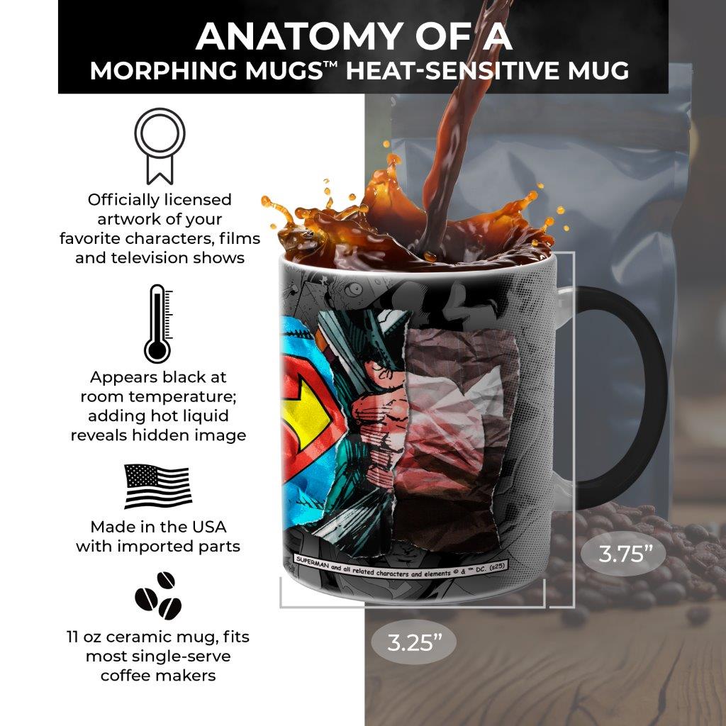 Superman (Ripped Paper) Morphing Mugs® Heat-Sensitive Mug MMUG1711