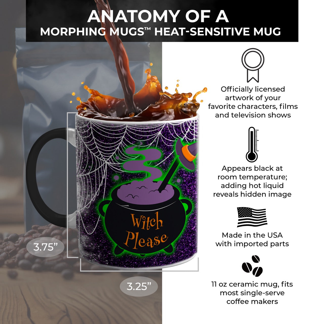 Trend Setters Original (Witch Please) Morphing Mugs®  Heat-Sensitive Mug MMUG1714