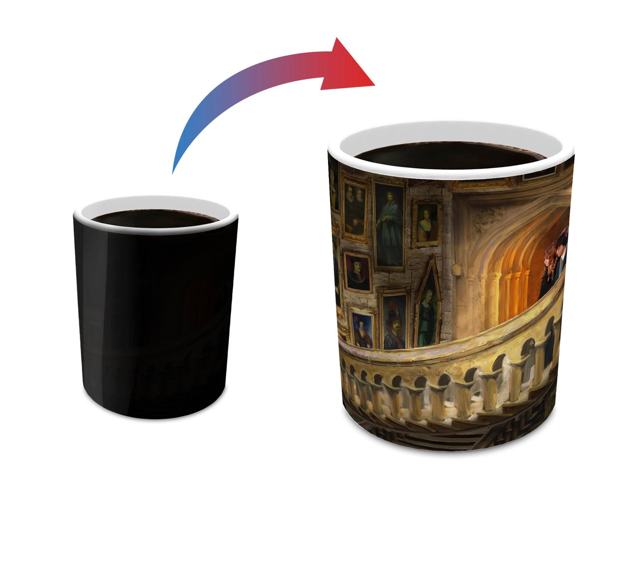 Harry Potter Thomas Kinkade Studios (Hogwarts Grand Staircase) Morphing Mugs® Heat-Sensitive Mug MMUG1732