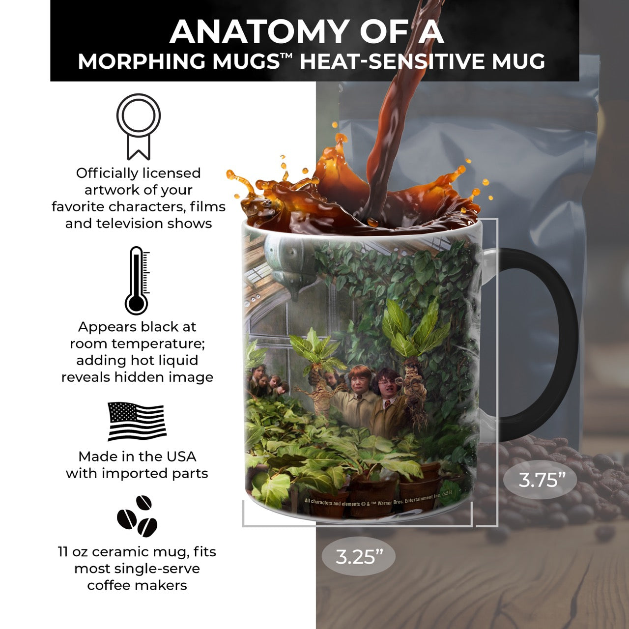 Harry Potter Thomas Kinkade Studios (Herbology Class) Morphing Mugs® Heat-Sensitive Mug MMUG1733