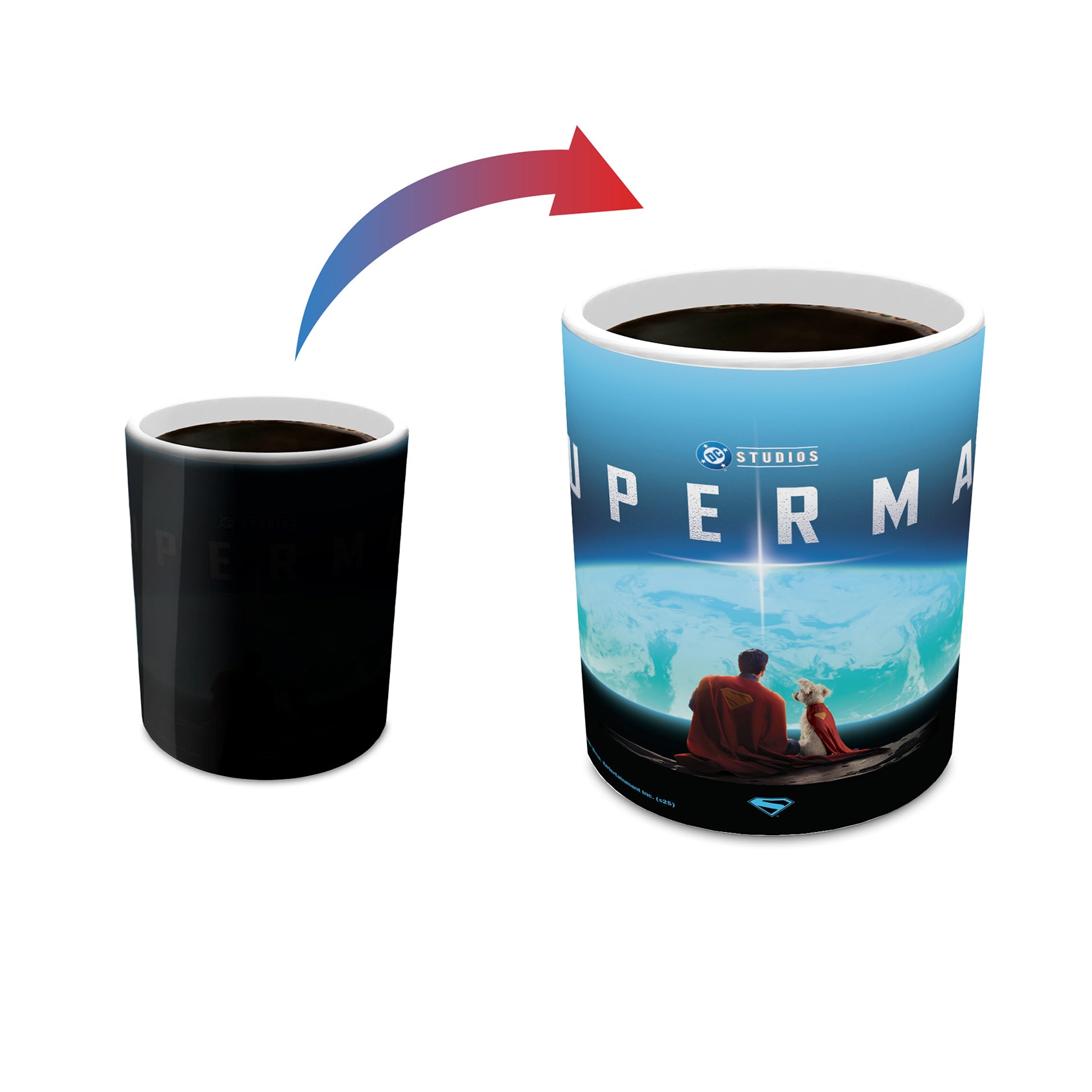 Superman (2025) (On The Moon) Morphing Mugs® Heat-Sensitive Mug MMUG1741