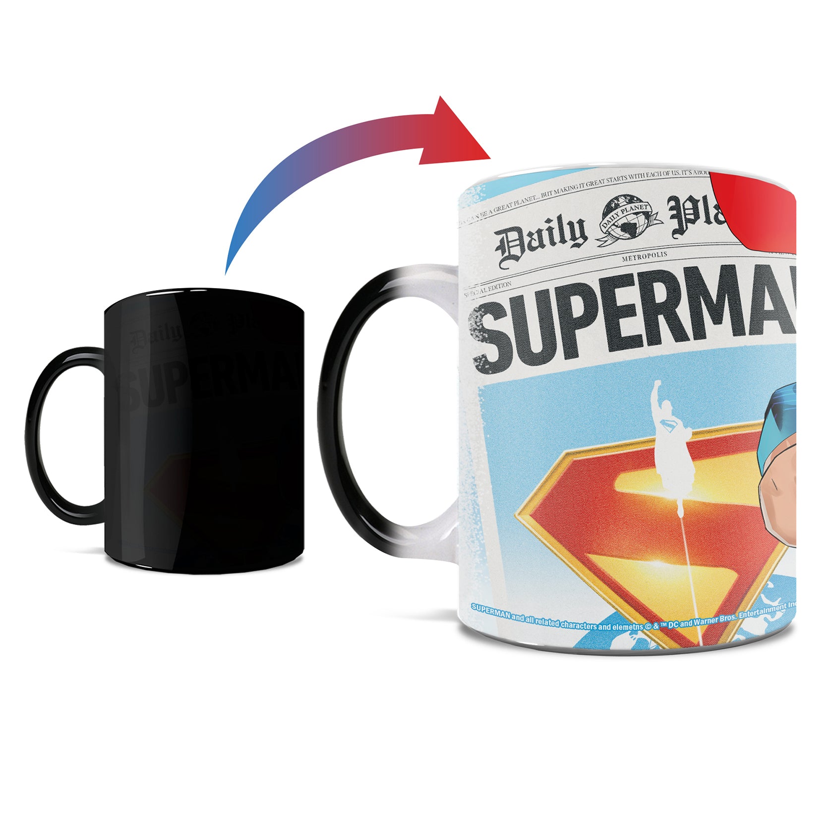 Superman (2025) (A Man Can Fly) Morphing Mugs® Heat-Sensitive Mug MMUG1742