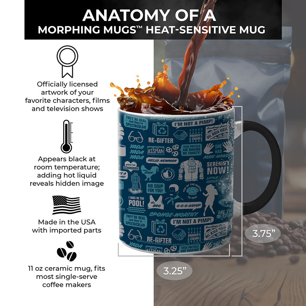 Seinfeld (Quote Collage) Morphing Mugs® Heat-Sensitive Mug MMUG1763
