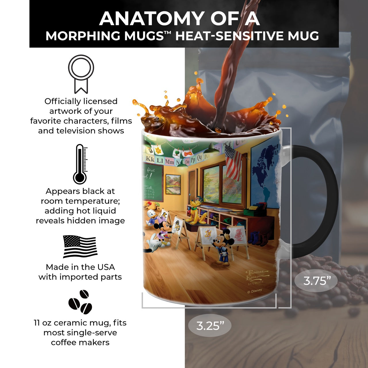 Disney (Mickey & Minnie Schoolhouse) Morphing Mugs® Heat-Sensitive Mug MMUG1779