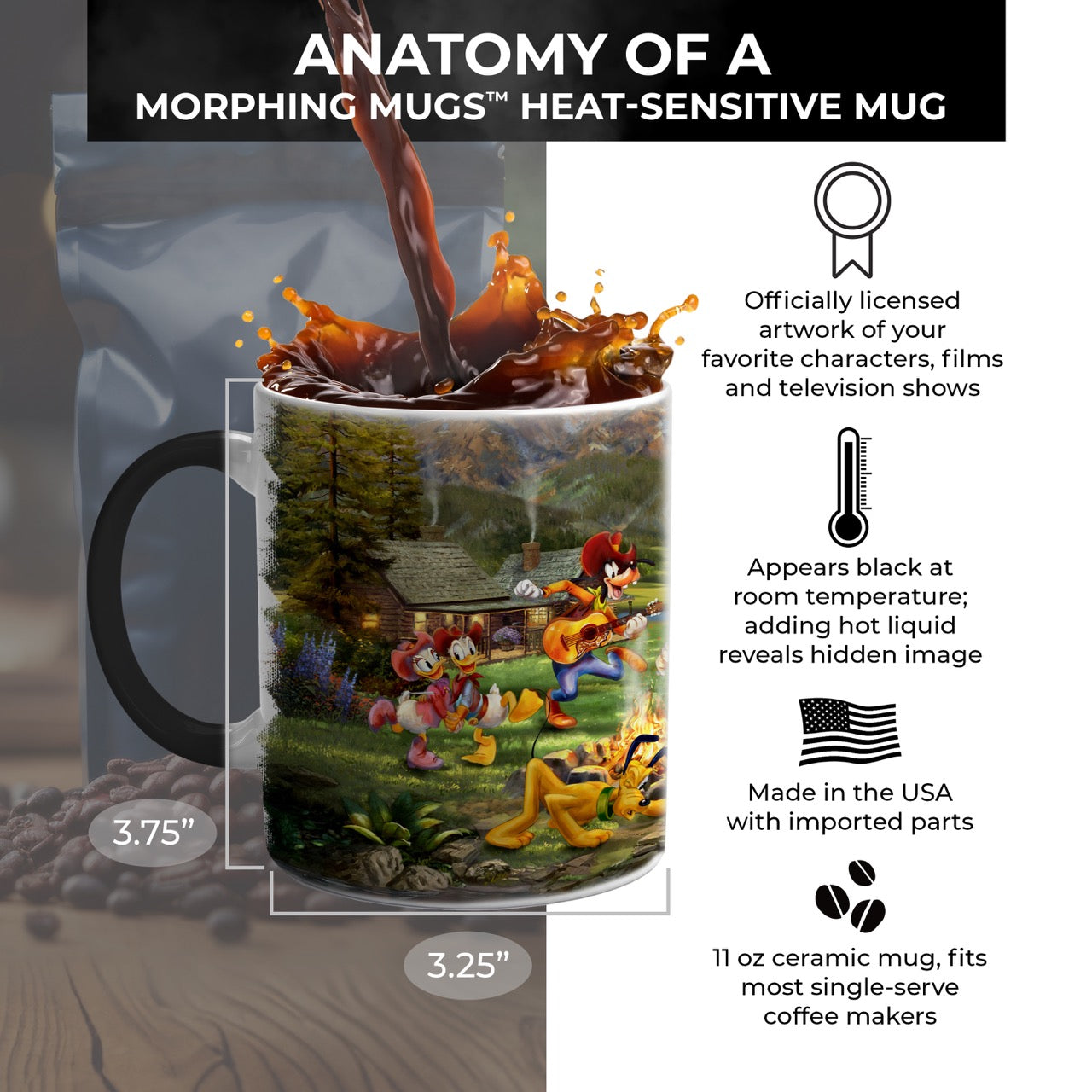 Disney (Mickey & Minnie Rocky Mountain Round-Up) Morphing Mugs® Heat-Sensitive Mug MMUG1780