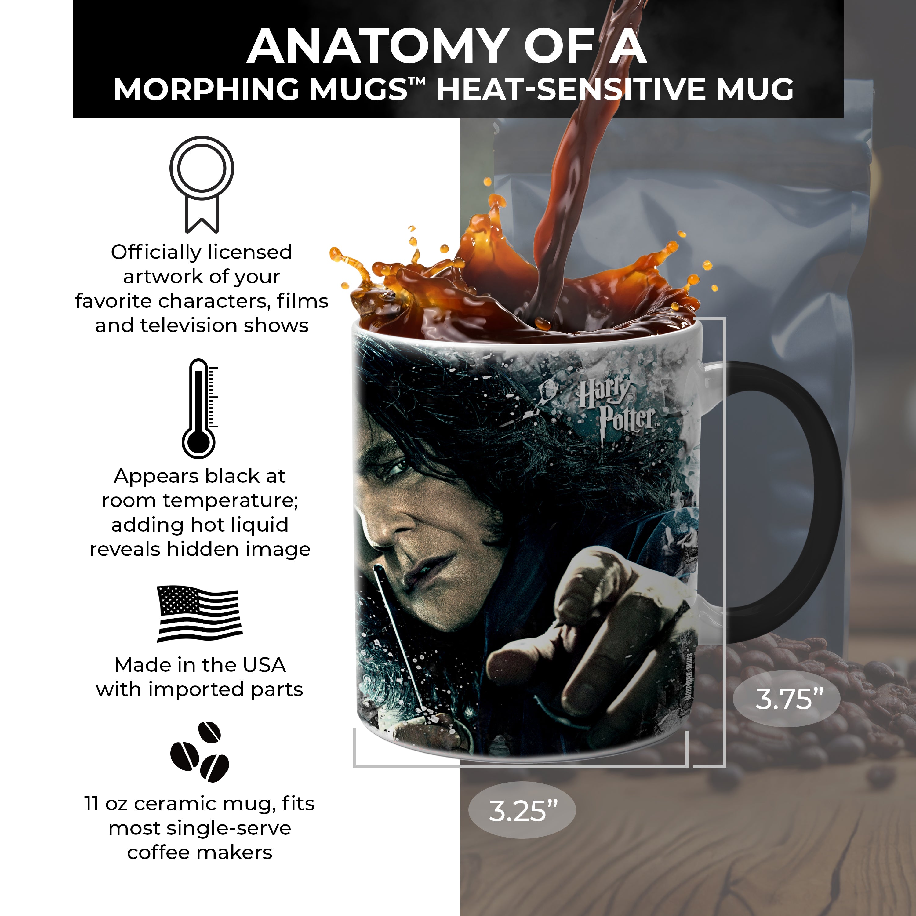 Harry Potter (Snape) Morphing Mugs® Heat Sensitive Mug MMUG179