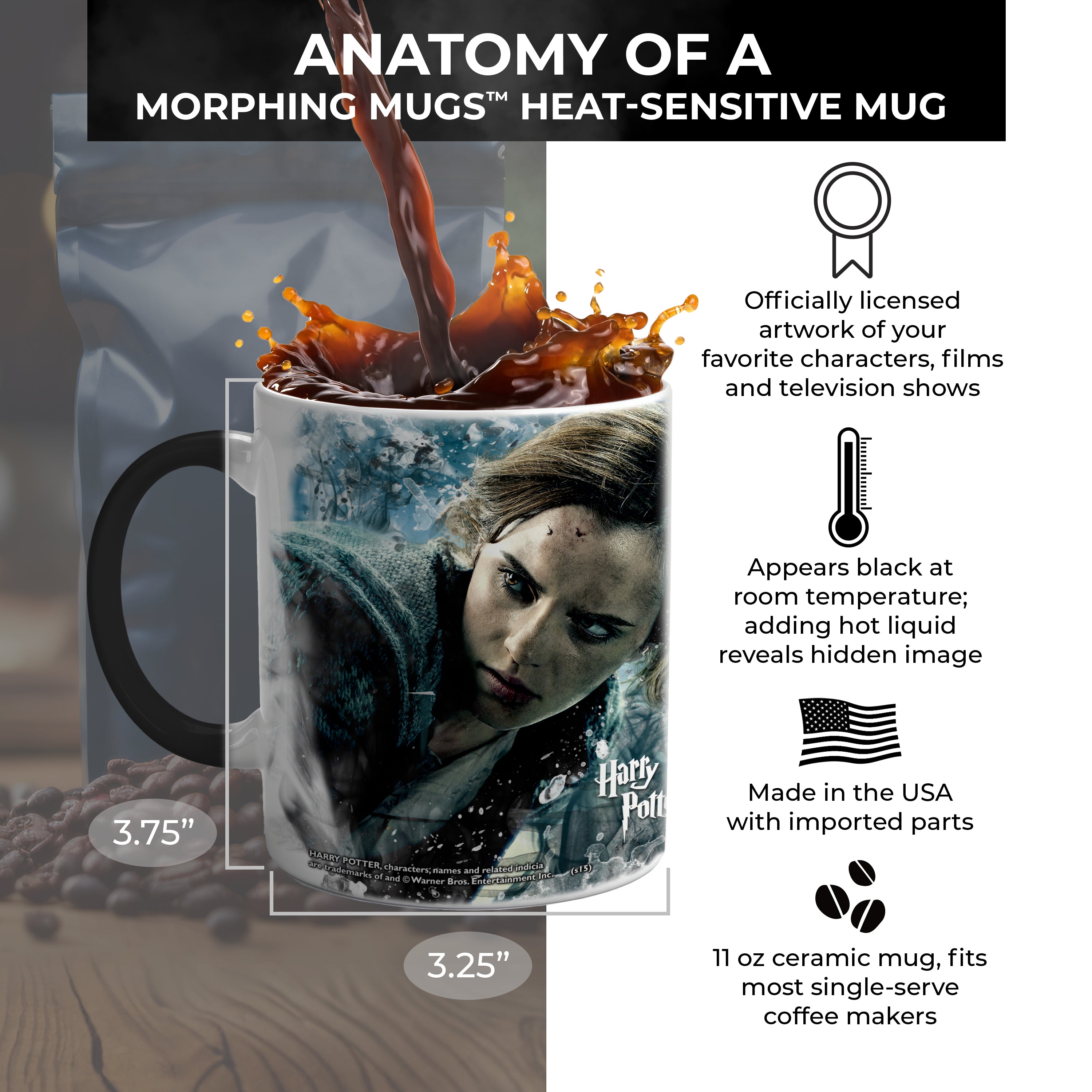 Harry Potter (Hermione) Morphing Mugs® Heat-Sensitive Mug MMUG180