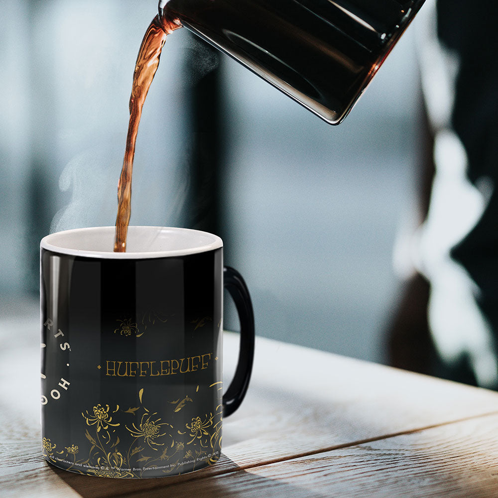Harry Potter (Hufflepuff Floral) 11 oz Morphing Mugs® Heat-Sensitive Mug MMUG1835