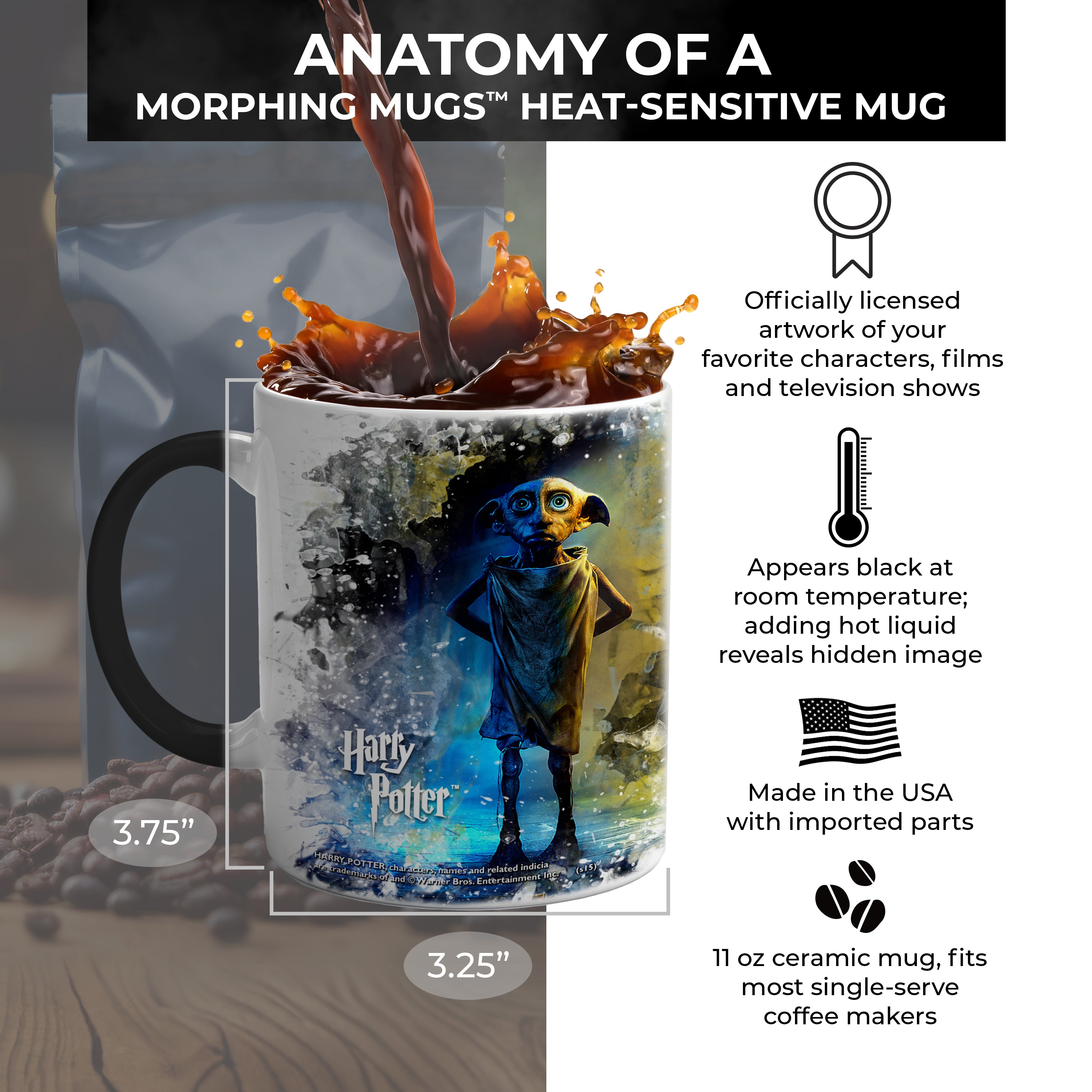 Harry Potter (Dobby) Morphing Mugs® Heat Sensitive Mug MMUG183