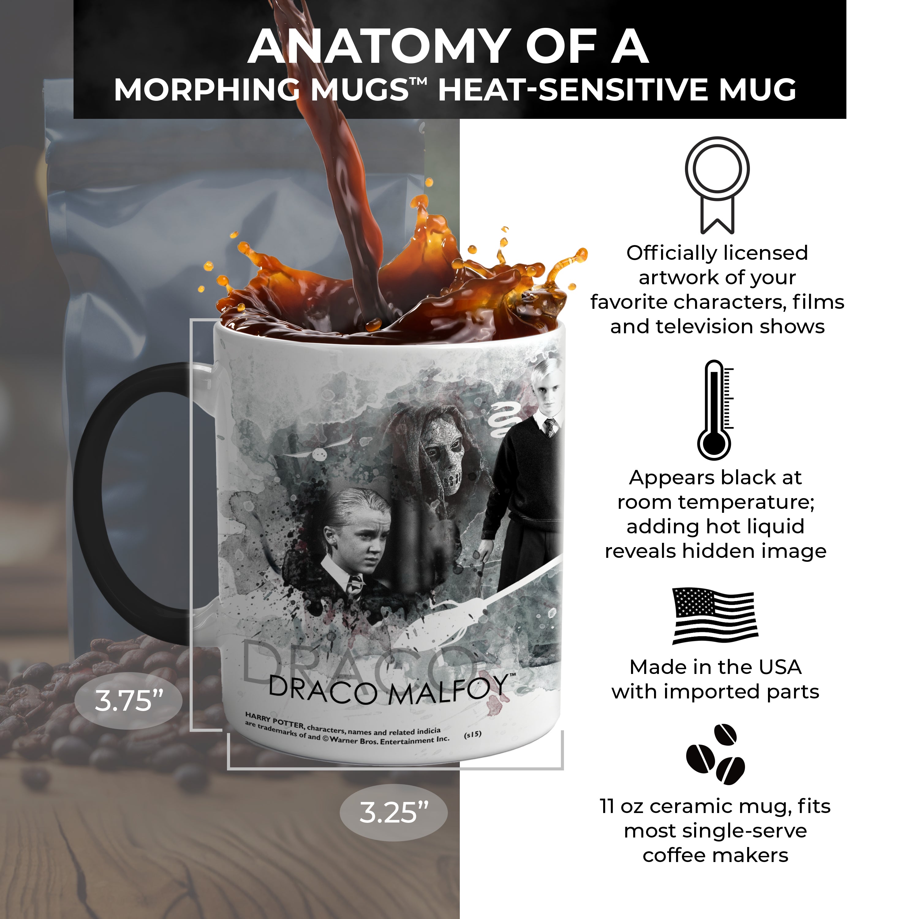 Harry Potter (Draco Malfoy) Morphing Mugs® Heat Sensitive Mug MMUG184