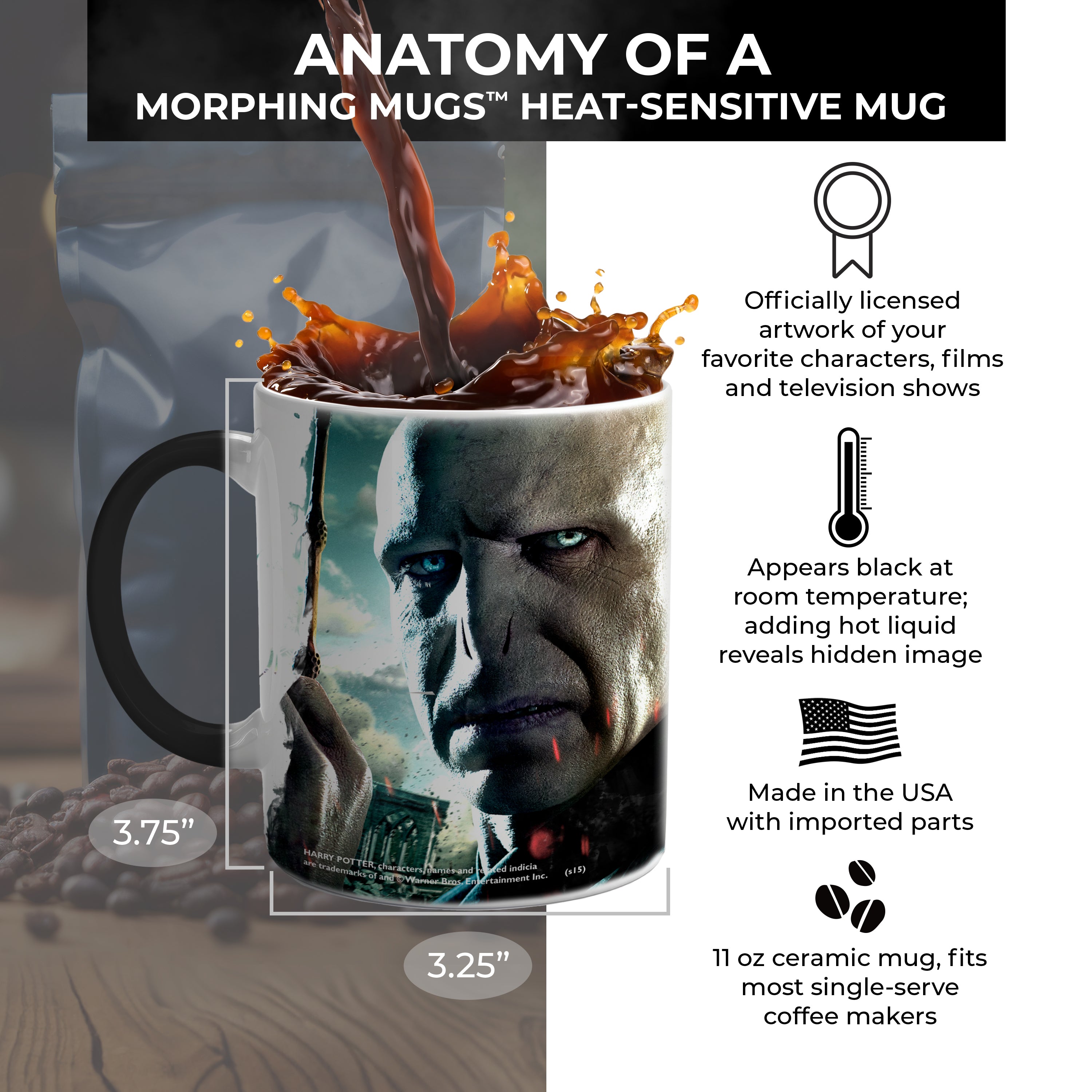 Harry Potter (Voldemort) Morphing Mugs® Heat Sensitive Mug MMUG185