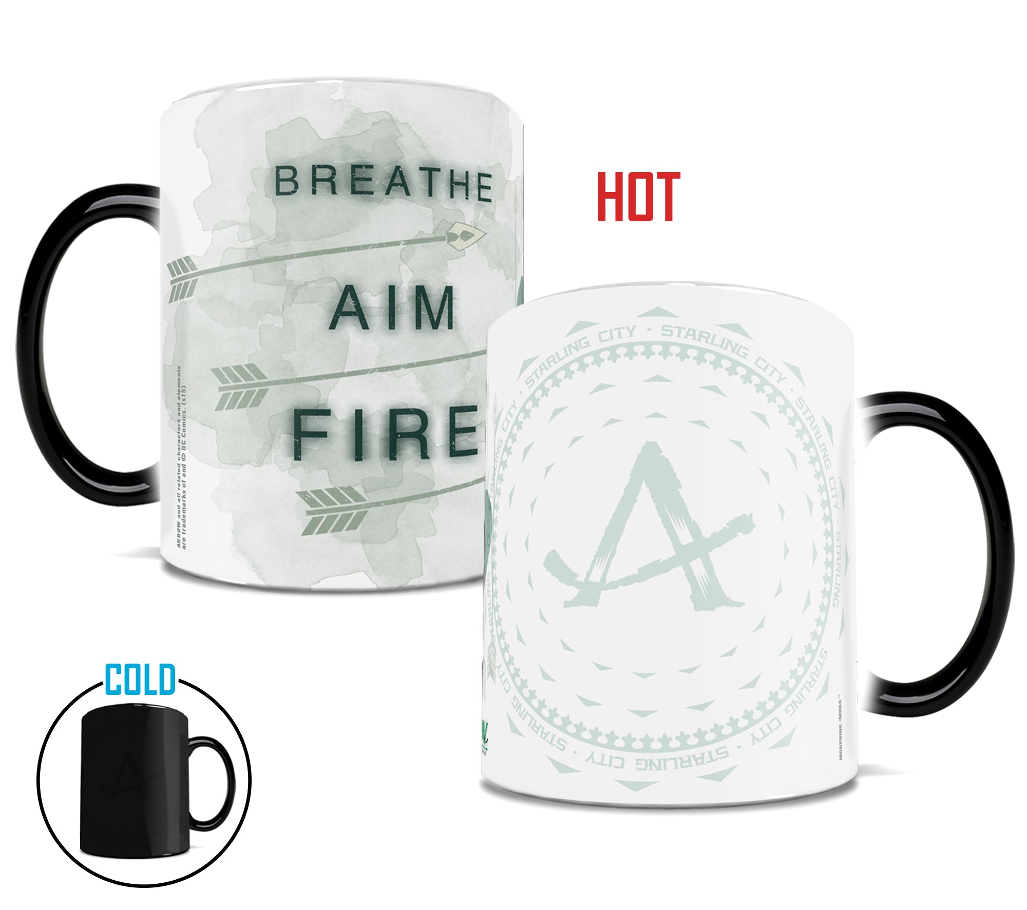 DC Comics (Arrow - Breathe Aim Fire) Morphing Mugs® Heat-Sensitive Mug MMUG208