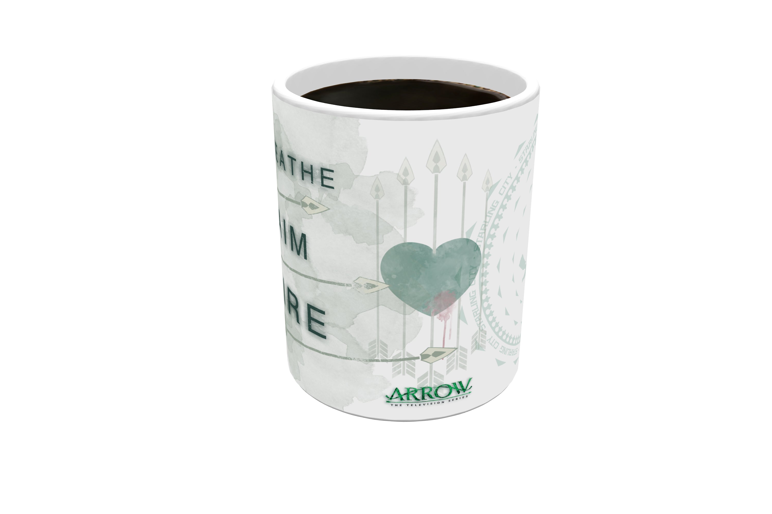 DC Comics (Arrow - Breathe Aim Fire) Morphing Mugs® Heat-Sensitive Mug MMUG208