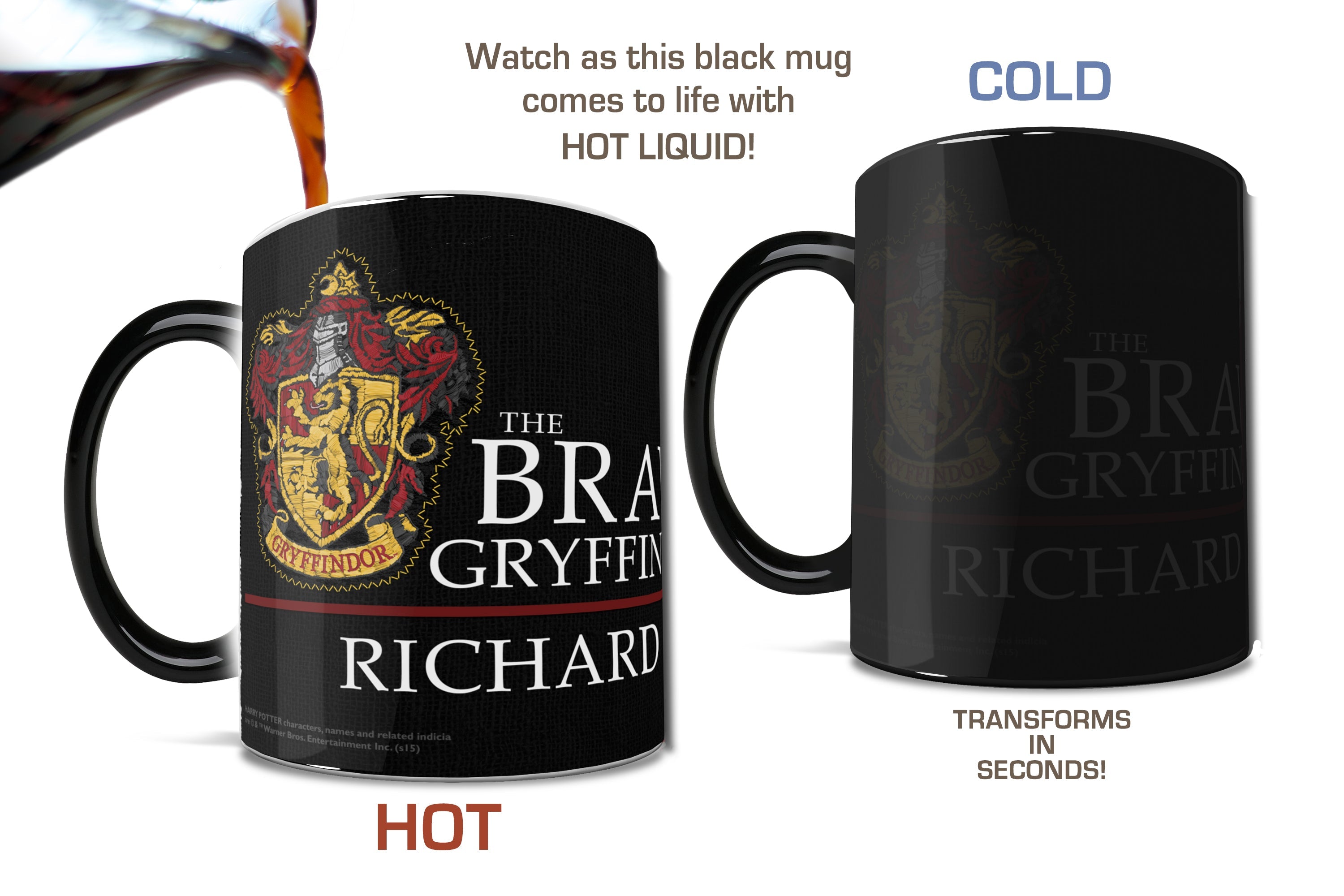 Harry Potter (Gryffindor Robe Personalized) Morphing Mugs® Heat-Sensitive Mug MMUG211