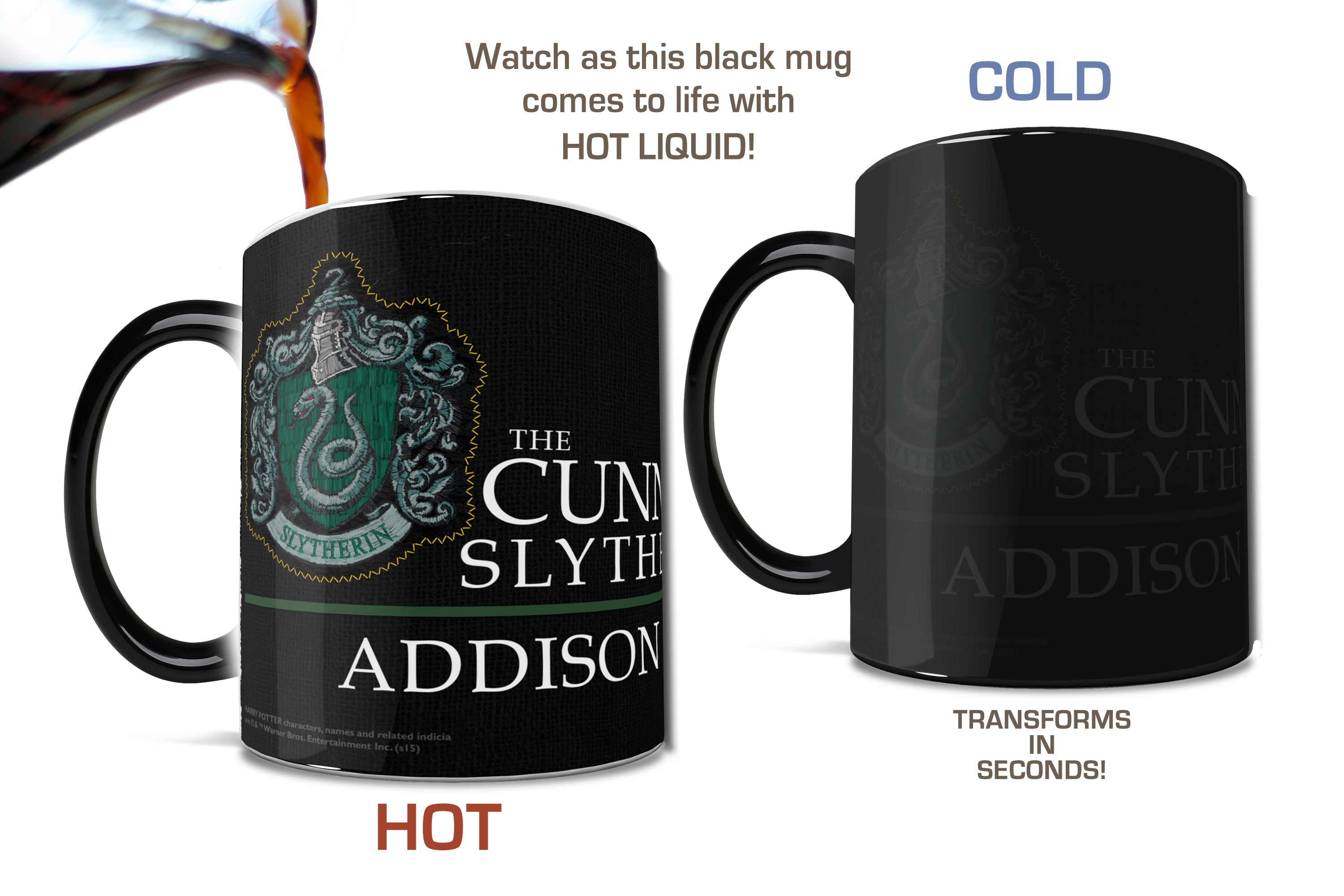 Harry Potter (Slytherin Robe Personalized) Morphing Mugs® Heat-Sensitive Mug MMUG212