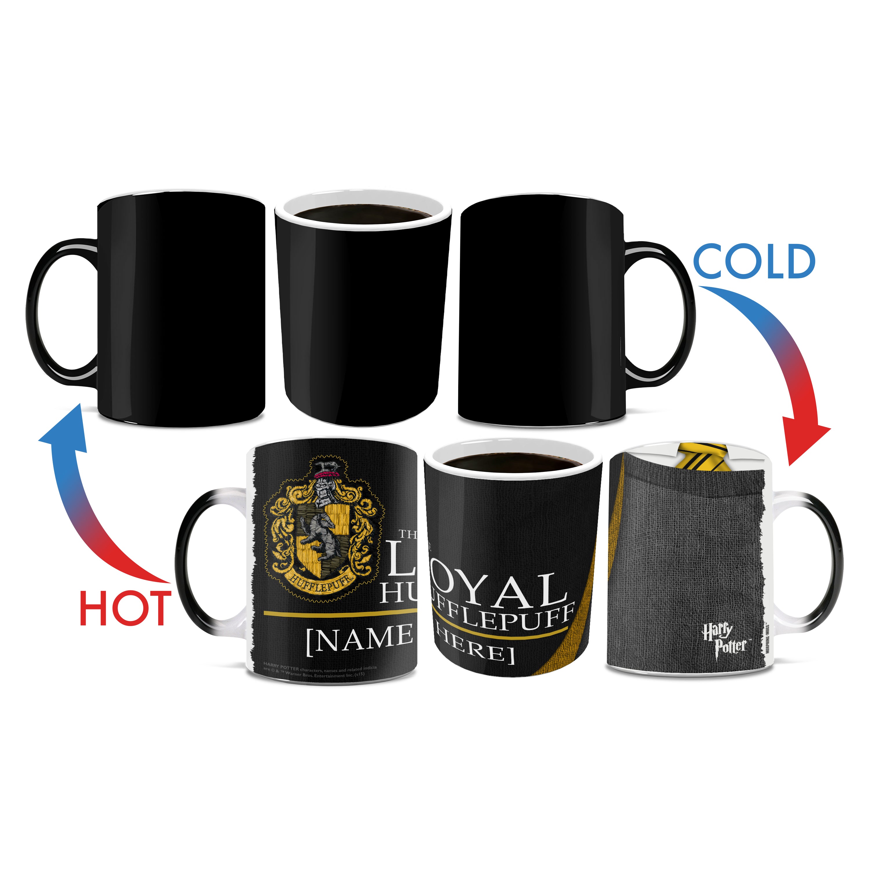 Harry Potter (Hufflepuff Robe Personalized) Morphing Mugs® Heat-Sensitive Mug MMUG213
