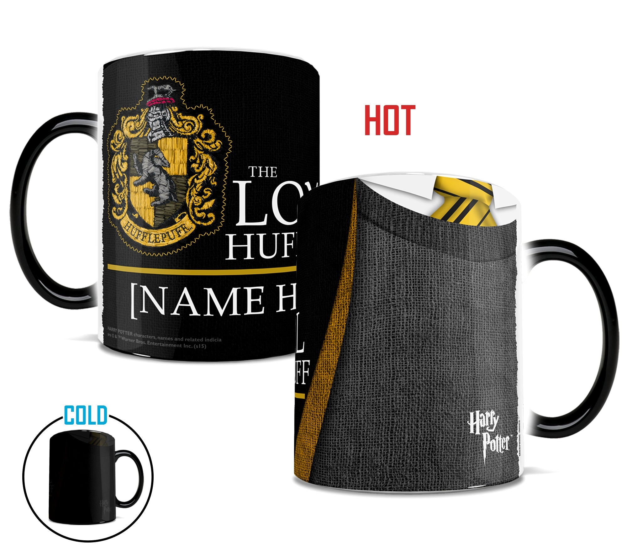 Harry Potter (Hufflepuff Robe Personalized) Morphing Mugs® Heat-Sensitive Mug MMUG213