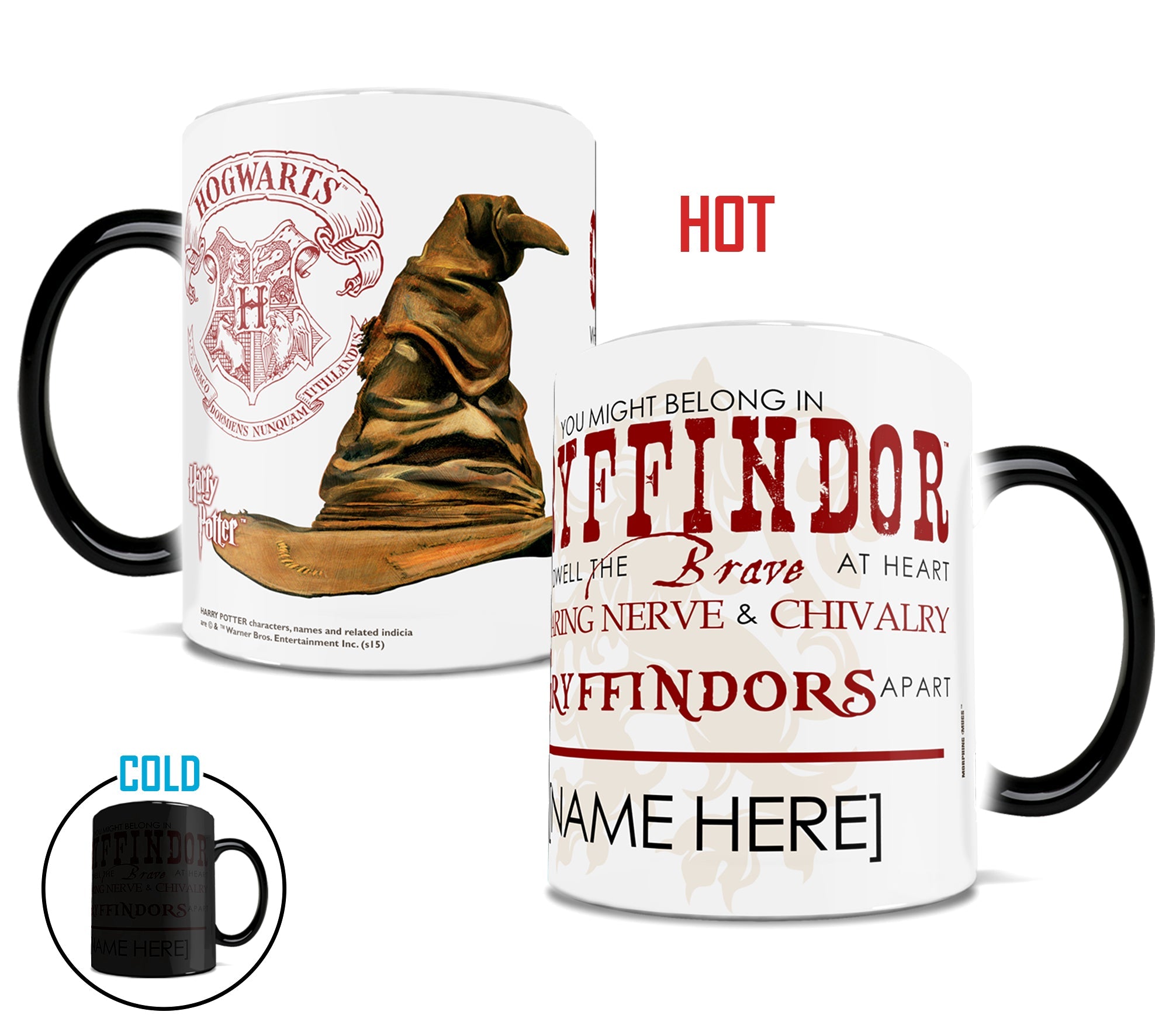 Harry Potter (Sorting Hat Gryffindor Personalized) Morphing Mugs® Heat-Sensitive Mug MMUG215