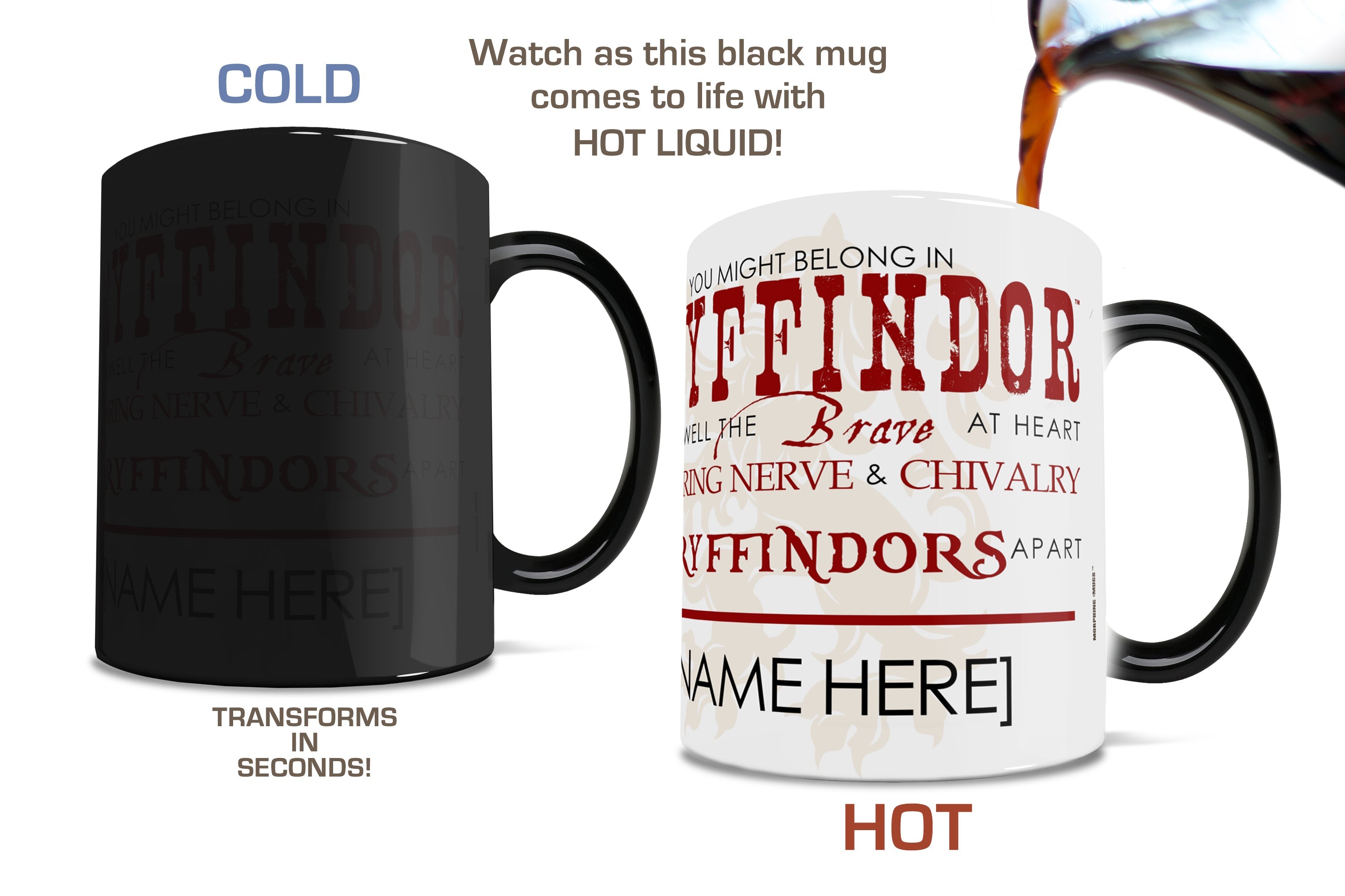 Harry Potter (Sorting Hat Gryffindor Personalized) Morphing Mugs® Heat-Sensitive Mug MMUG215