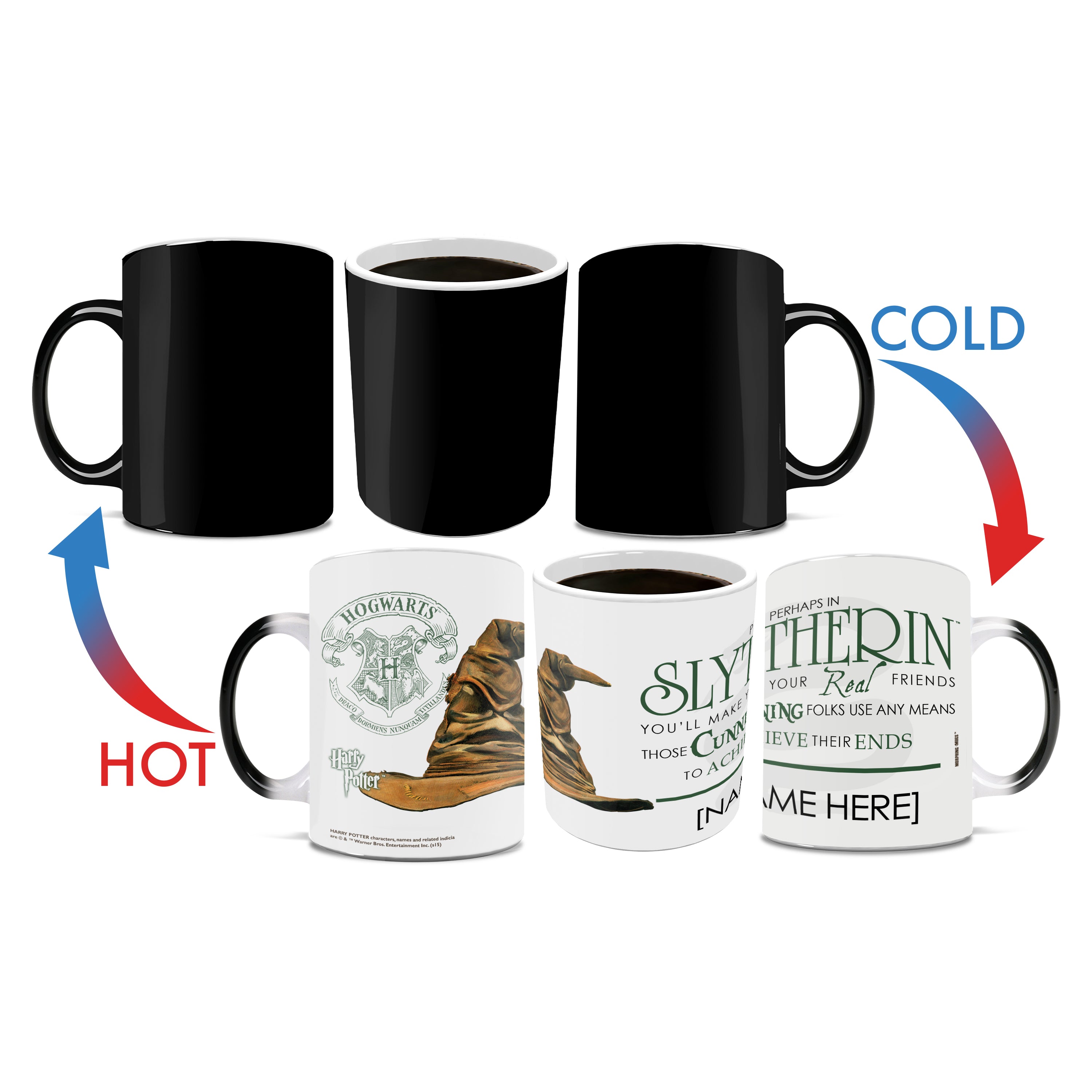 Harry Potter (Sorting Hat Slytherin Personalized) Morphing Mugs® Heat-Sensitive Mug MMUG216