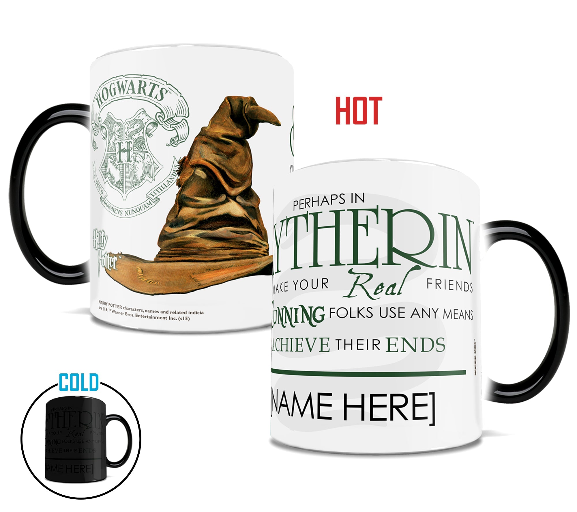 Harry Potter (Sorting Hat Slytherin Personalized) Morphing Mugs® Heat-Sensitive Mug MMUG216