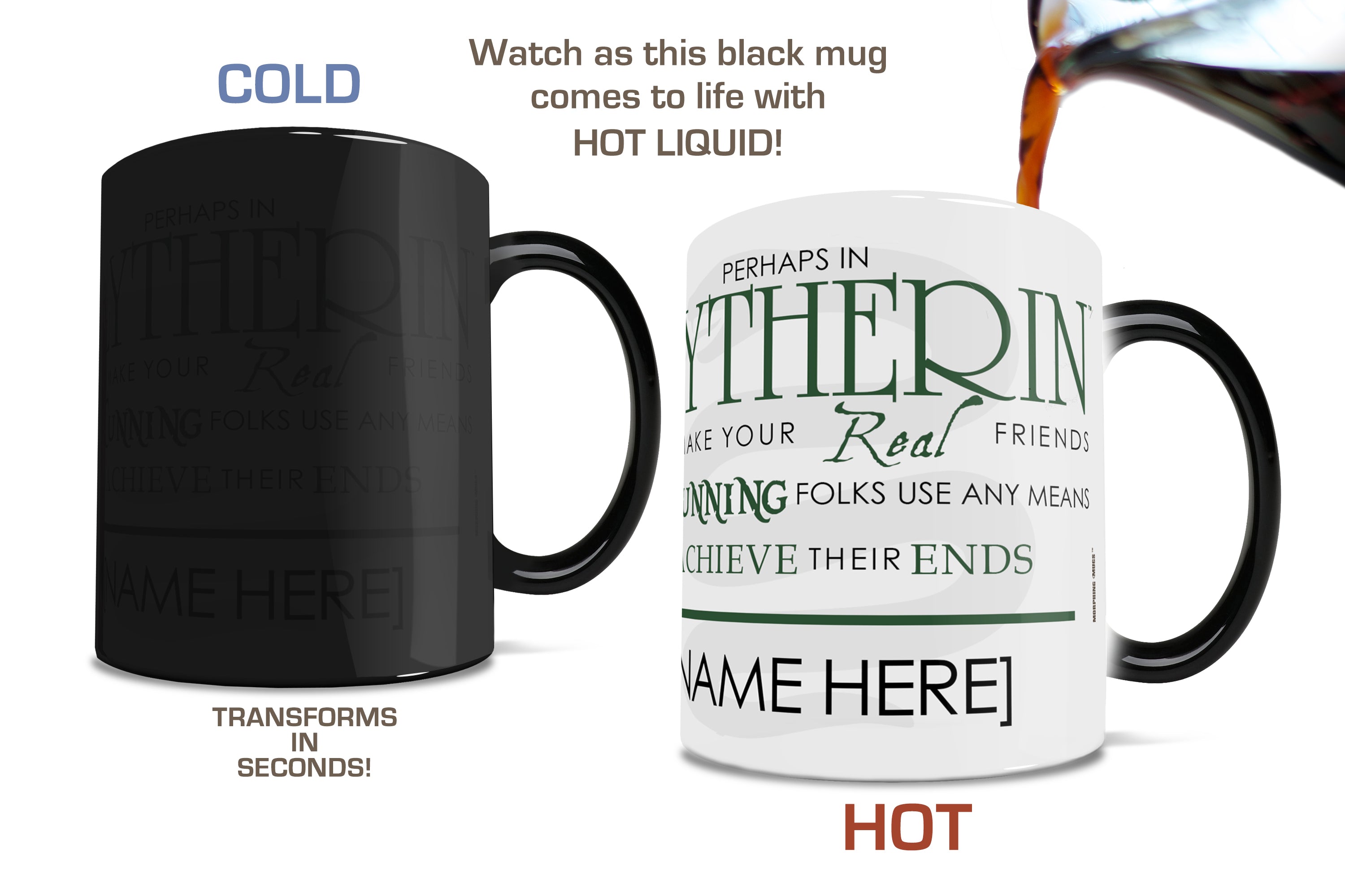 Harry Potter (Sorting Hat Slytherin Personalized) Morphing Mugs® Heat-Sensitive Mug MMUG216