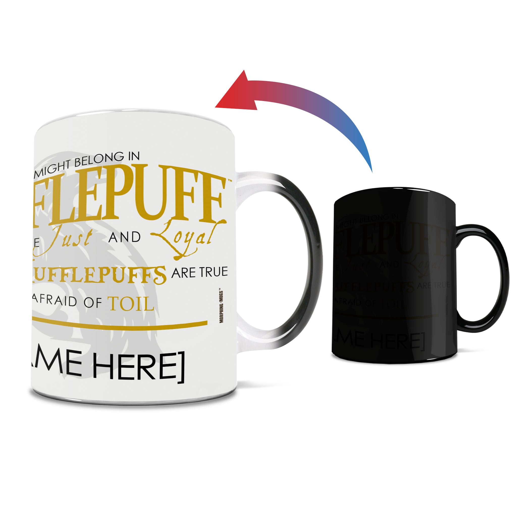 Harry Potter (Sorting Hat Hufflepuff Personalized) Morphing Mugs® Heat-Sensitive Mug MMUG217