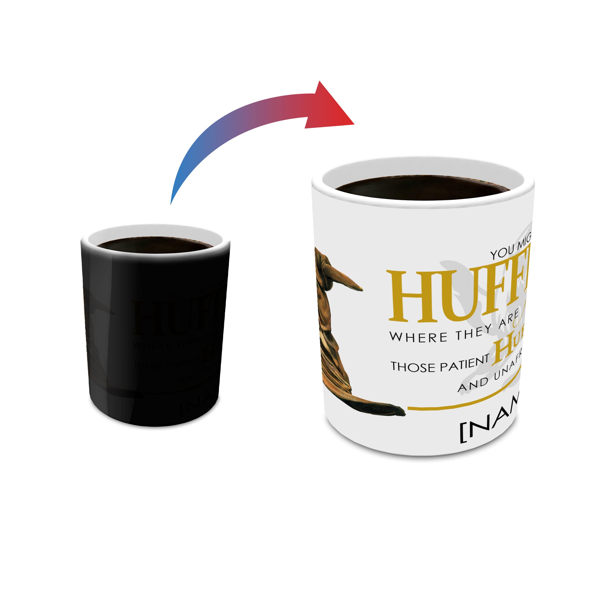 Harry Potter (Sorting Hat Hufflepuff Personalized) Morphing Mugs® Heat-Sensitive Mug MMUG217