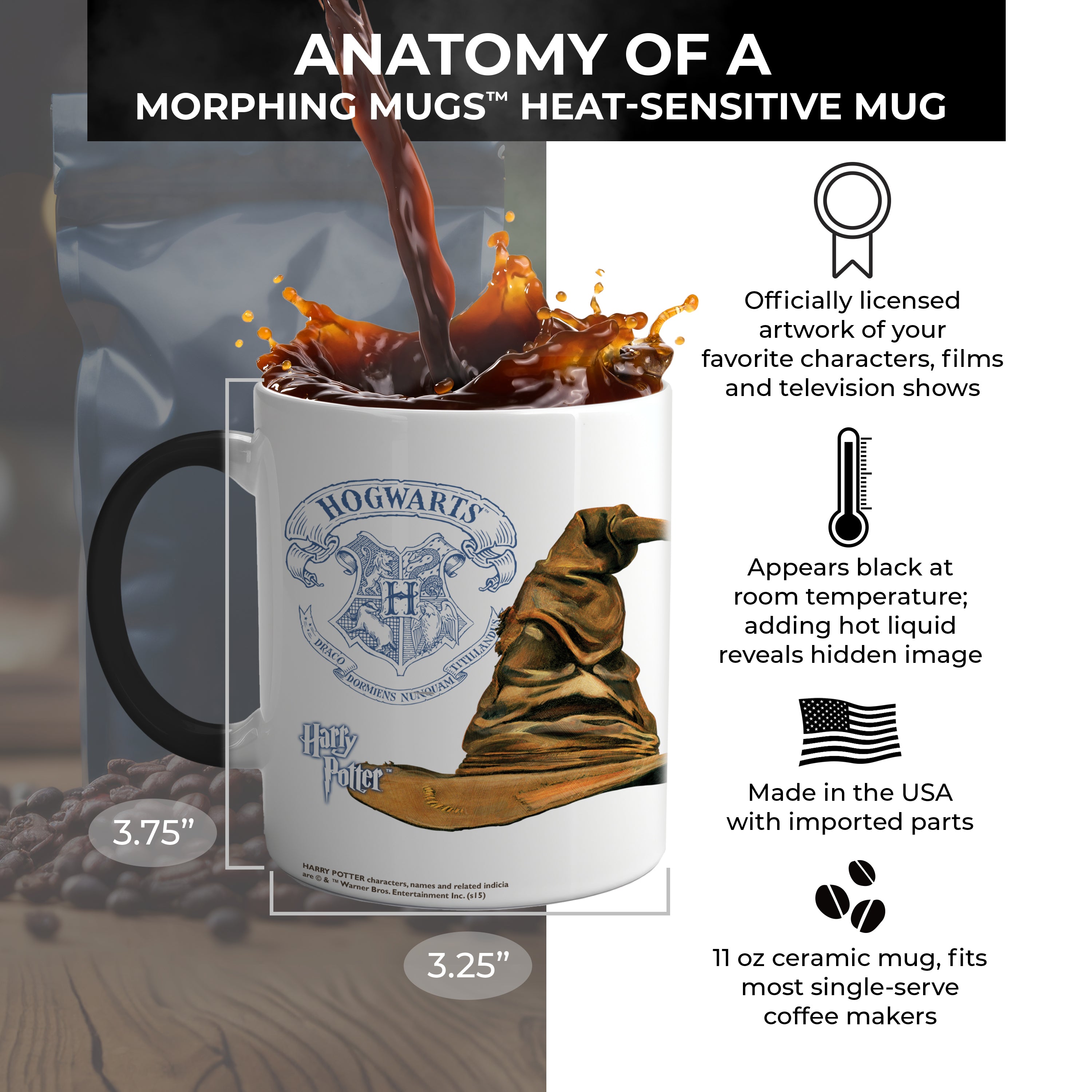 Harry Potter (Sorting Hat Ravenclaw Personalized) Morphing Mugs® Heat-Sensitive Mug MMUG218