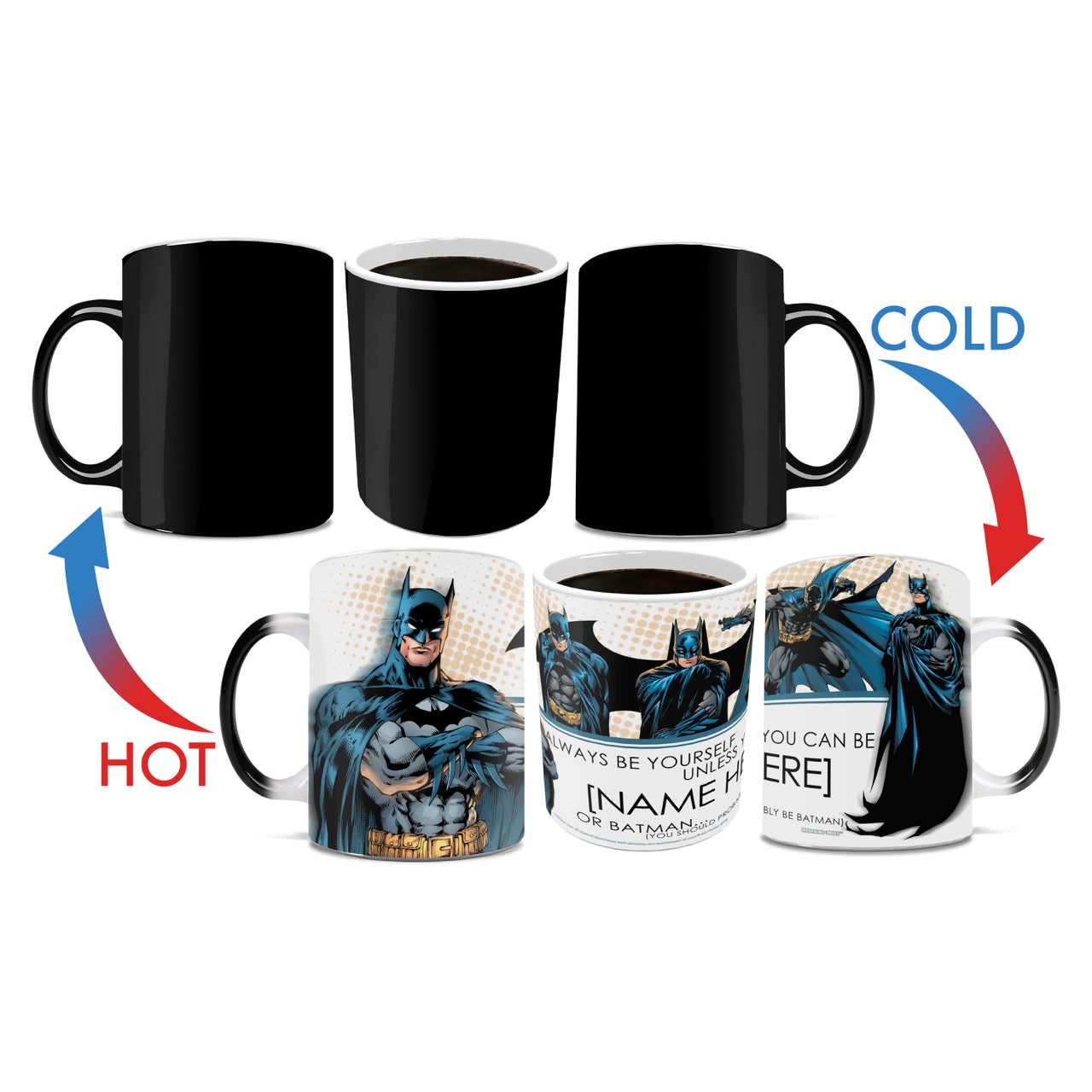 DC Comics Justice League Batman (Personalized) Morphing Mugs® Heat-Sensitive Mug MMUG219