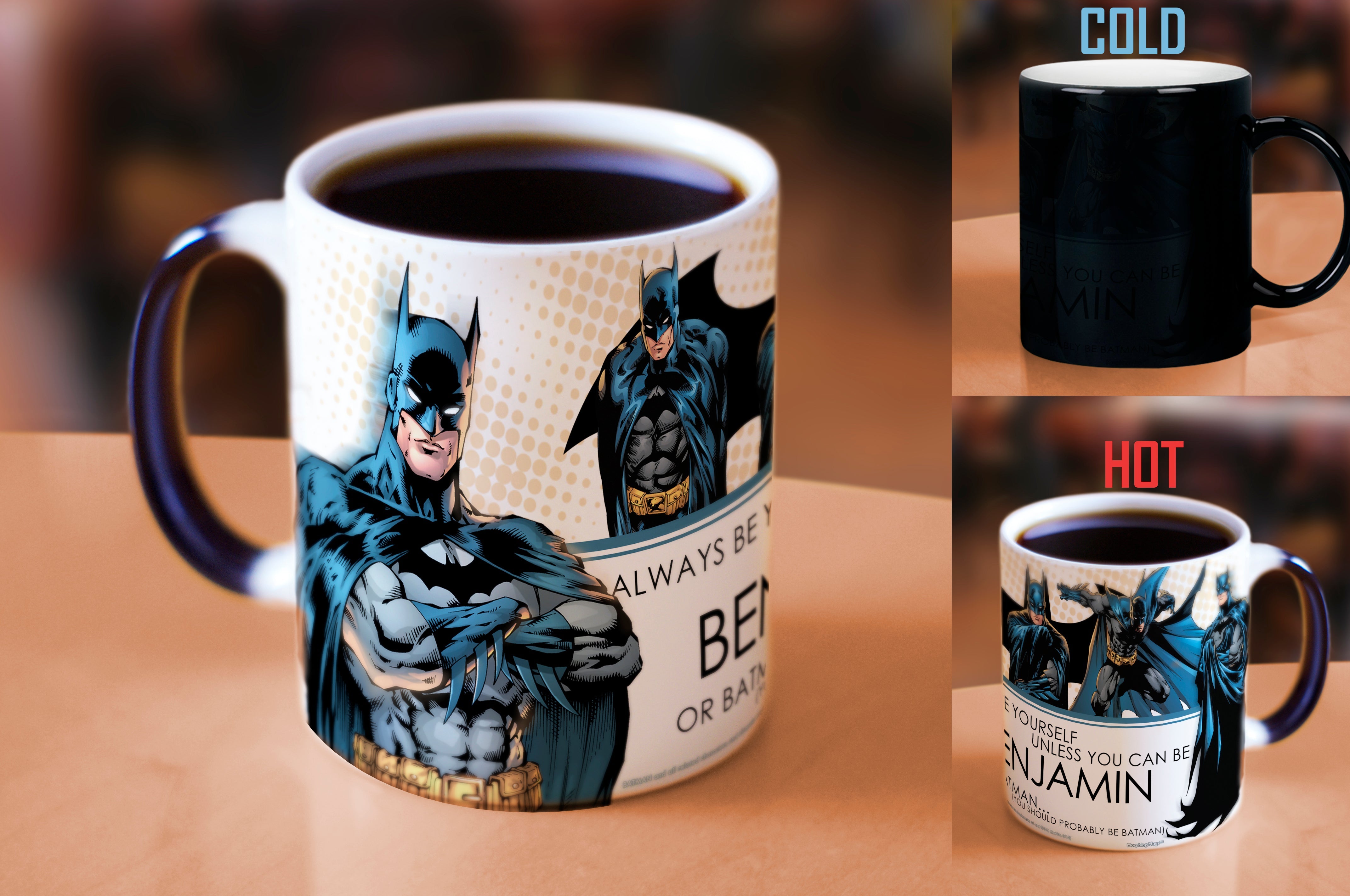 DC Comics Justice League Batman (Personalized) Morphing Mugs® Heat-Sensitive Mug MMUG219
