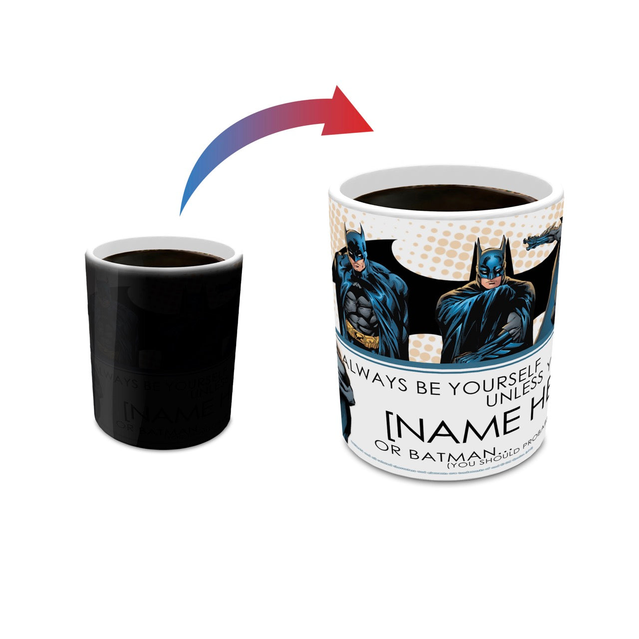 DC Comics Justice League Batman (Personalized) Morphing Mugs® Heat-Sensitive Mug MMUG219