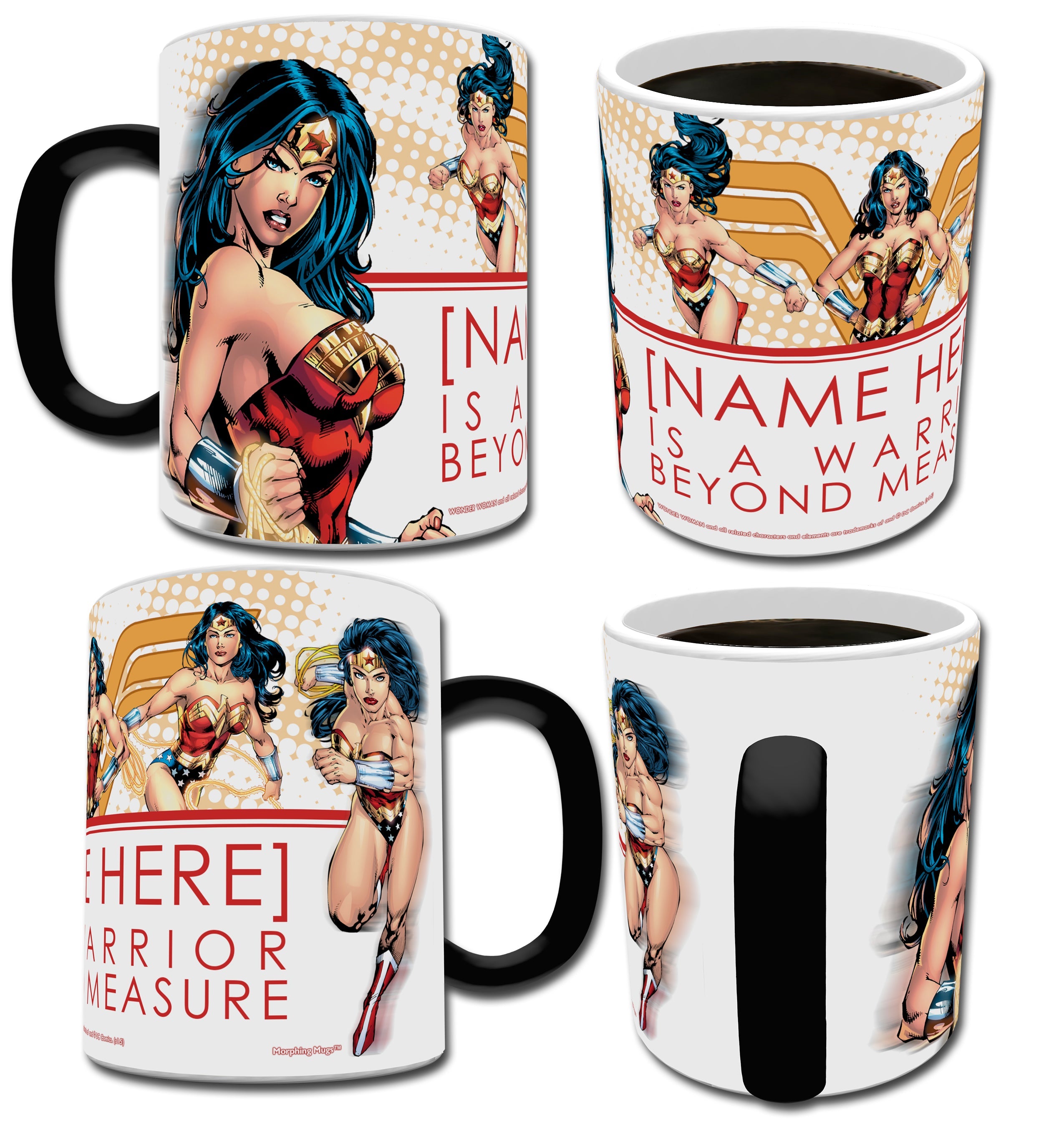 DC Comics Justice League (Wonder Woman Personalized) Morphing Mugs® Heat-Sensitive Mug MMUG220