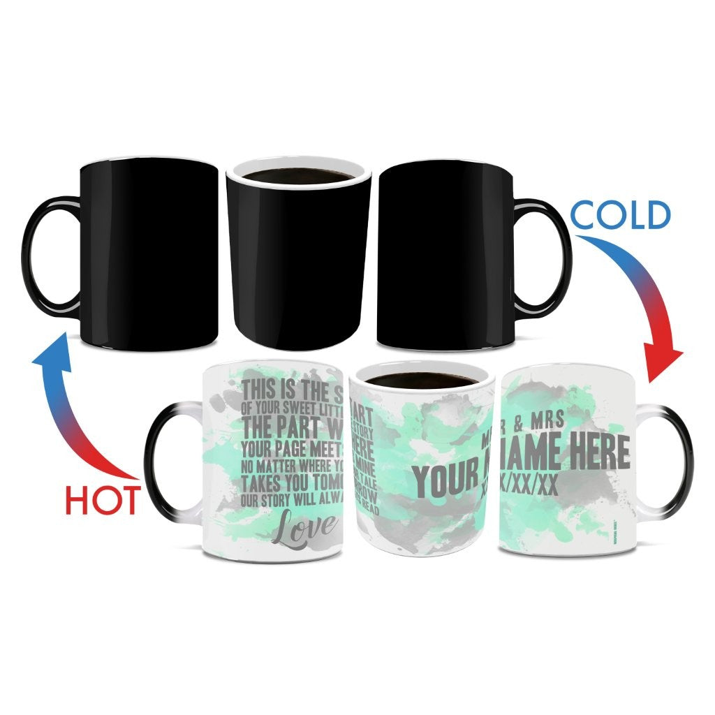 Wedding Collection (Our Story - Personalized) Morphing Mugs® Heat-Sensitive Mug MMUG223
