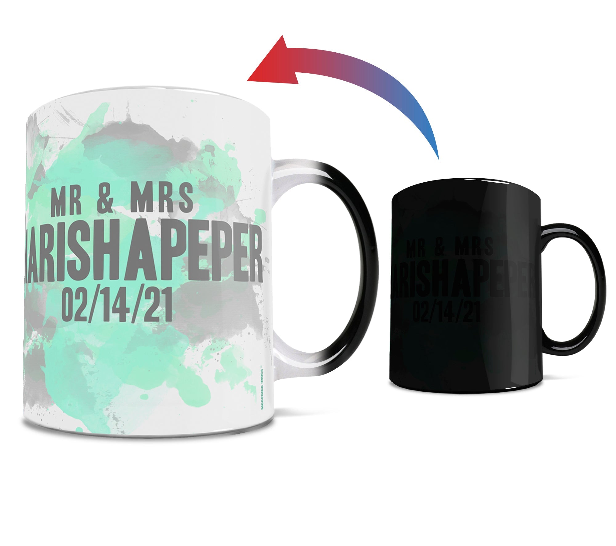 Wedding Collection (Our Story - Personalized) Morphing Mugs® Heat-Sensitive Mug MMUG223