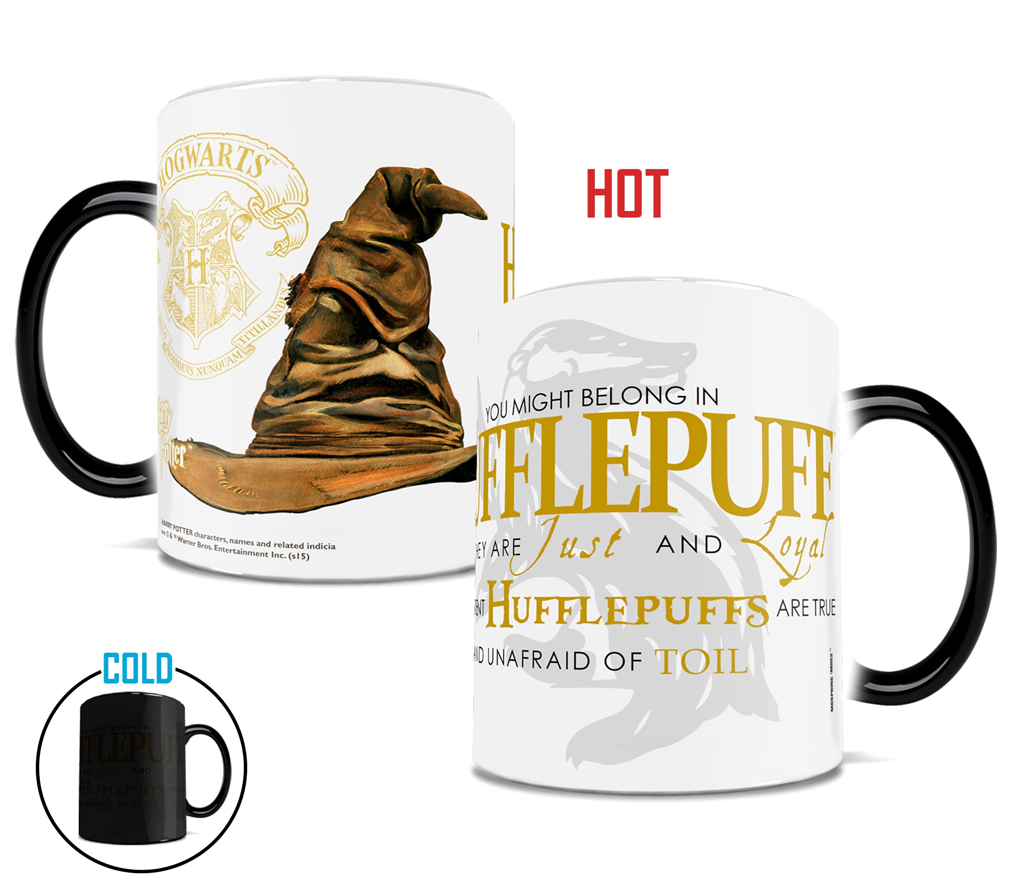 Harry Potter (Sorting Hat Hufflepuff) Morphing Mugs® Heat Sensitive Mug MMUG255