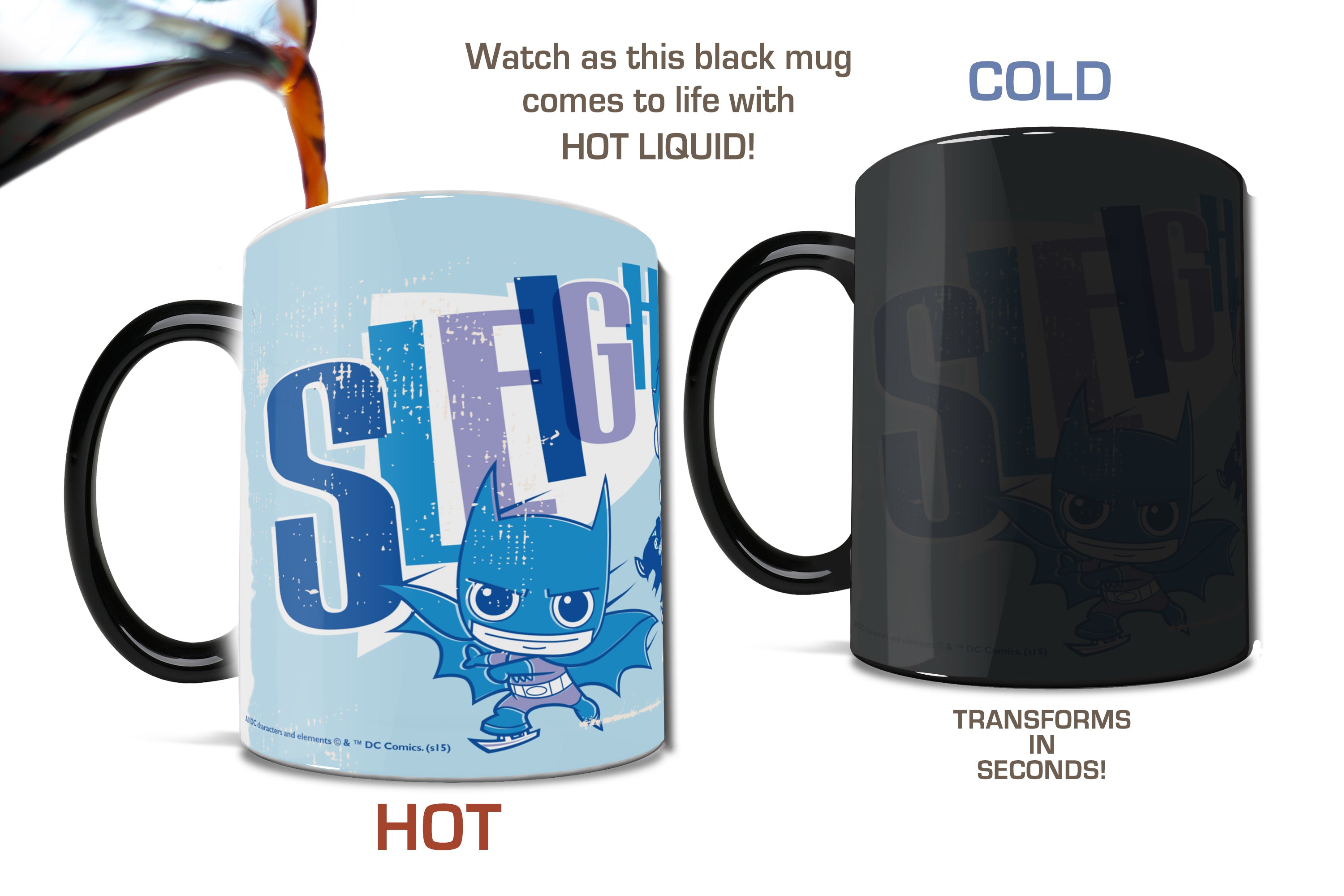 DC Comics (Sleigh the Batman) Morphing Mugs® Heat-Sensitive Mug MMUG262