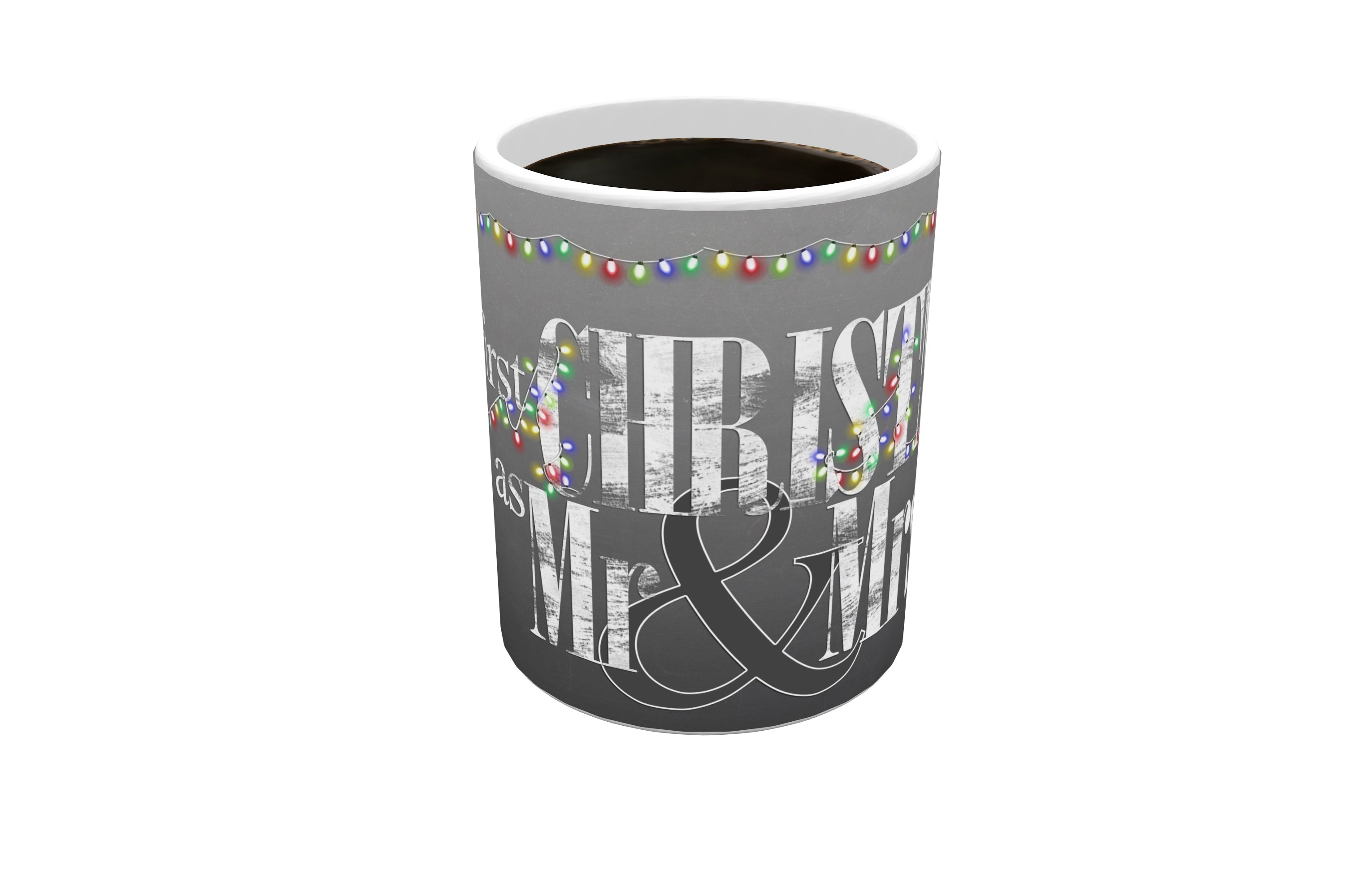 Christmas Collection (Our First Christmas Married - Personalized) Morphing Mugs® Heat-Sensitive Mug MMUG282