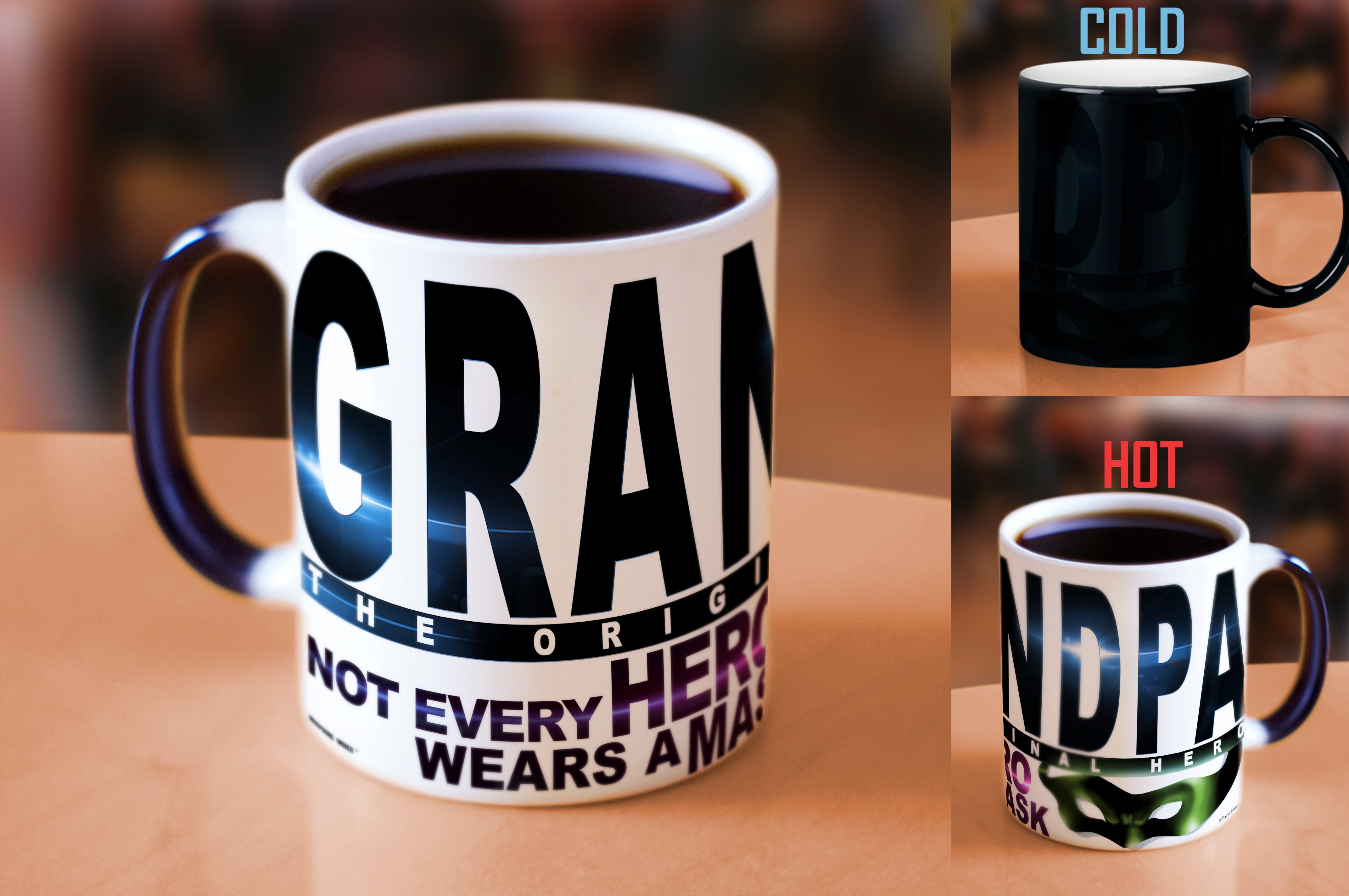 Family Collection (Grandpa is My Hero) Morphing Mugs® Heat-Sensitive Mug MMUG283