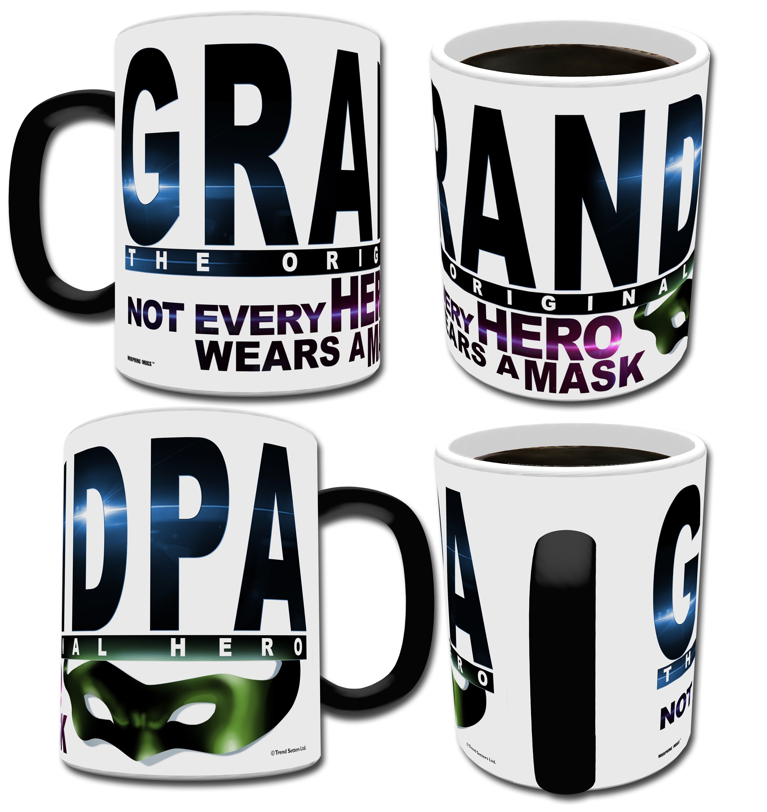 Family Collection (Grandpa is My Hero) Morphing Mugs® Heat-Sensitive Mug MMUG283