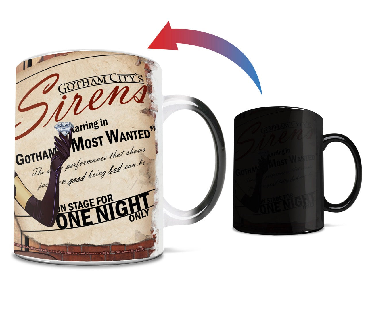 DC Comics (Justice League – Gotham City Sirens) Morphing Mugs® Heat-Sensitive Mug MMUG291