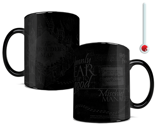 Harry Potter (Marauders Map - Black and White) Morphing Mugs® Heat-Sensitive Mug MMUG297